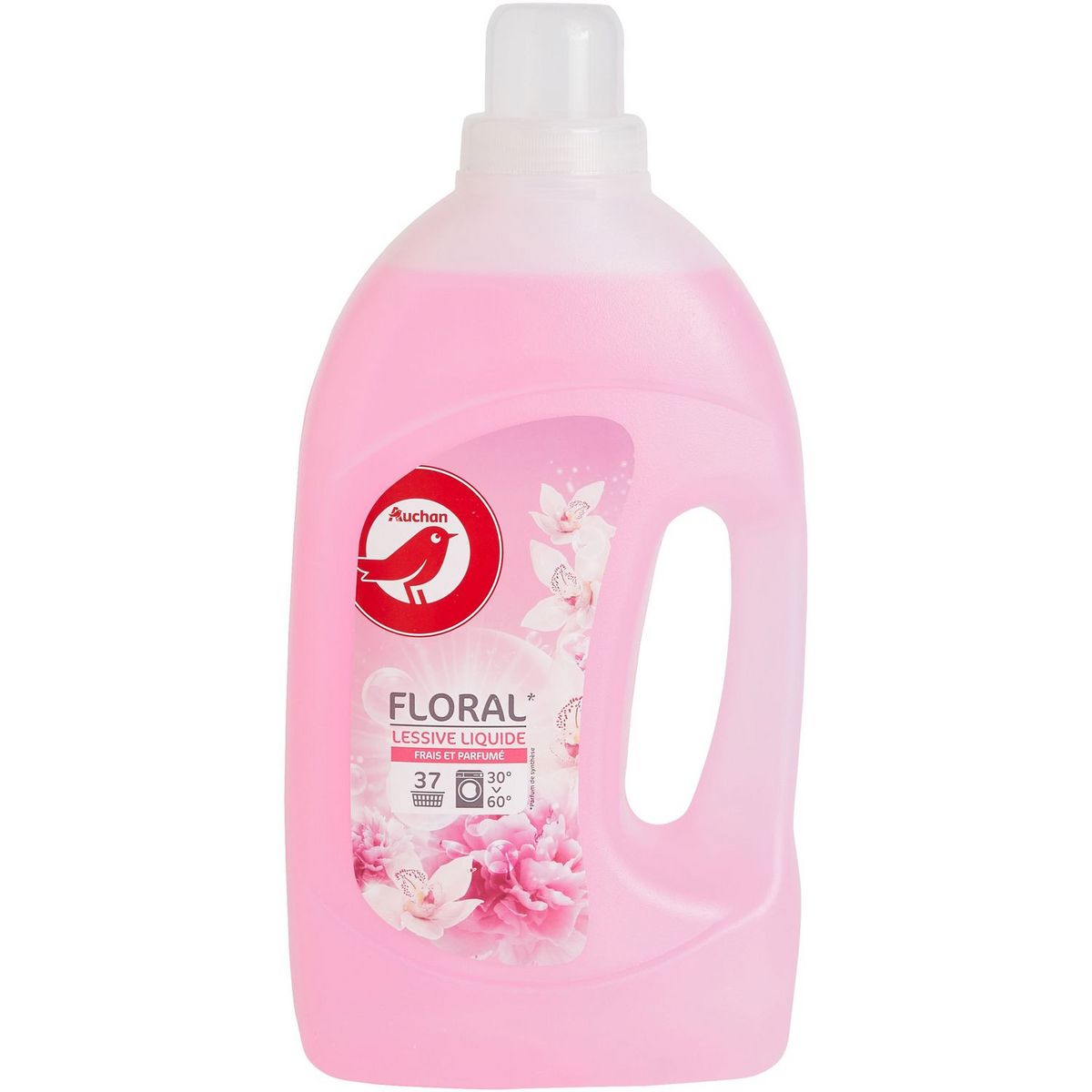 AUCHAN Fresh et perfume lessive liquide floral 37 lavages 2l