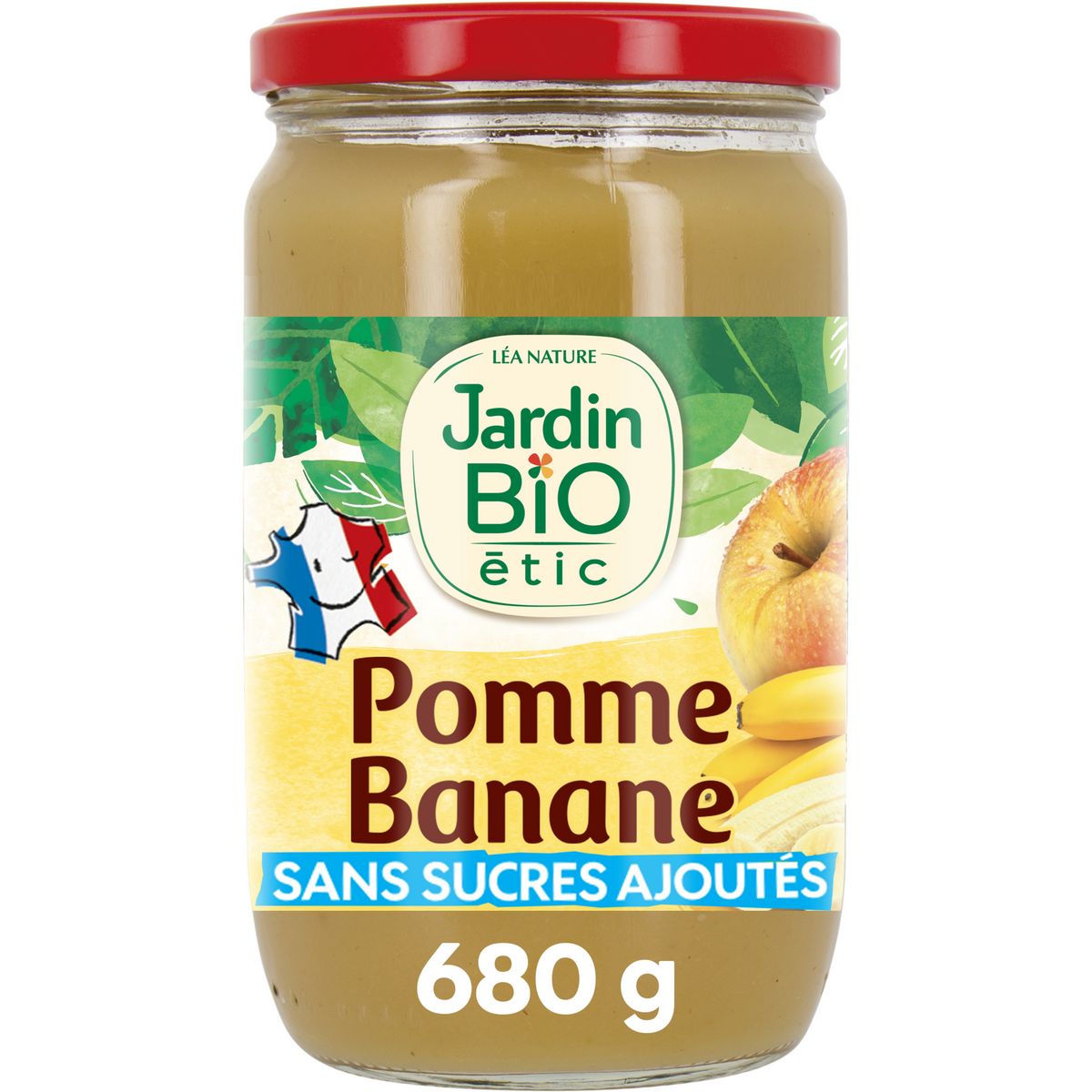 JARDIN BIO ETIC Dessert pomme banane sans sucres ajoutés 680g