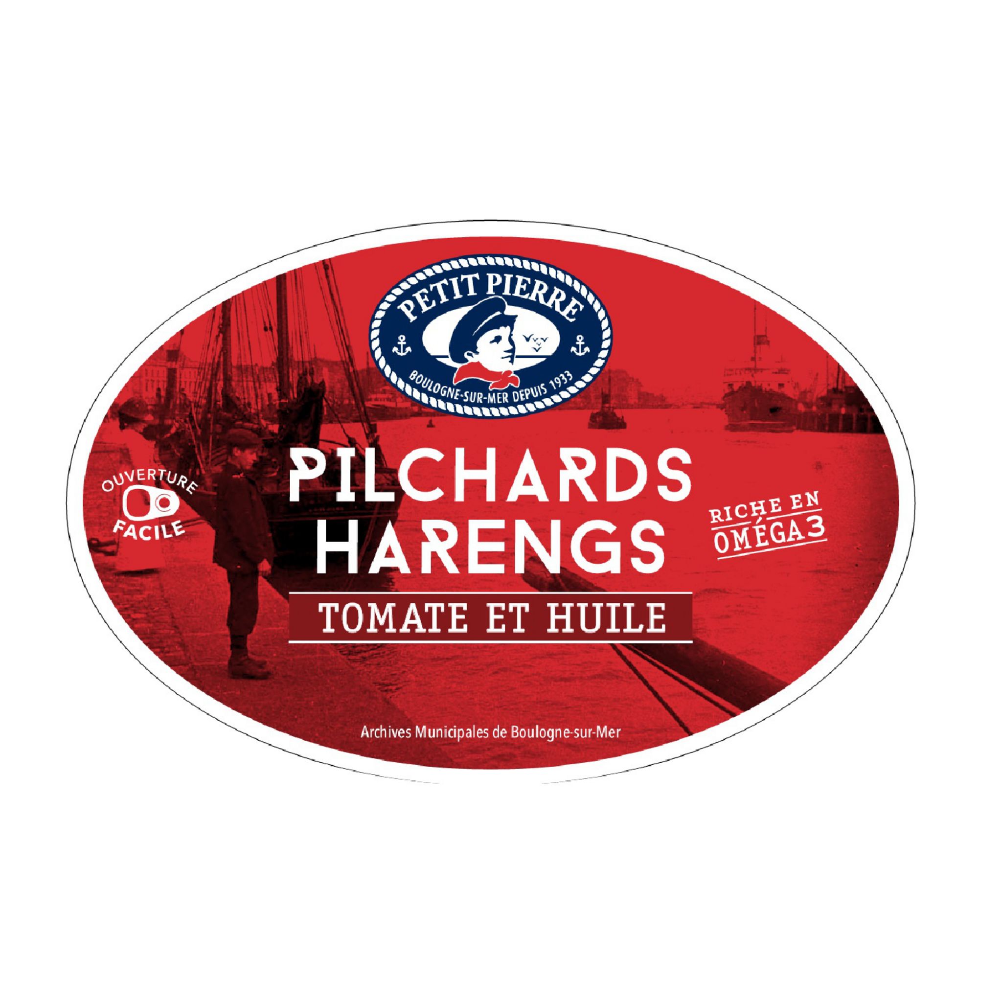 PETIT PIERRE Pilchards Harengs à la tomate et huile 367g pas cher 