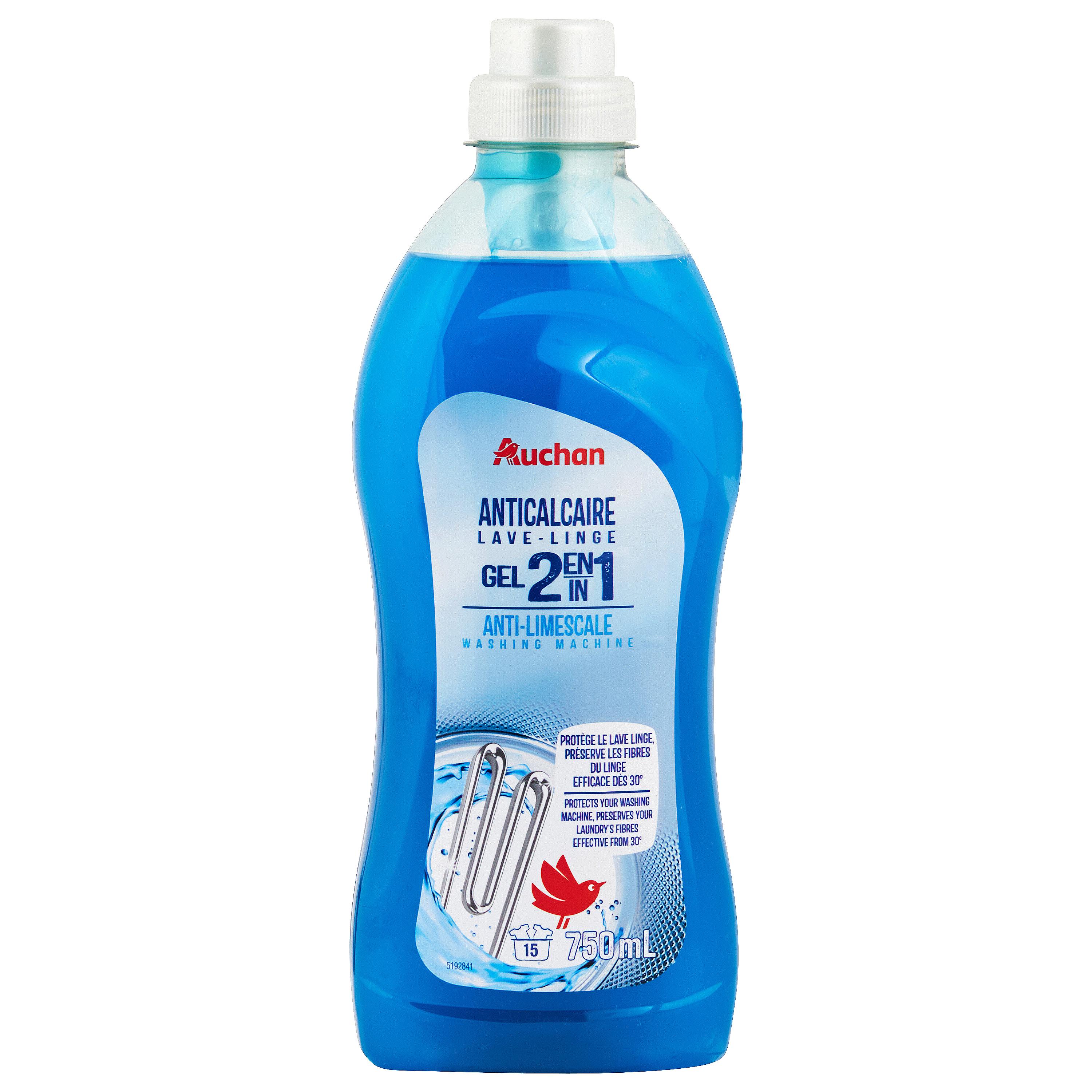 AUCHAN Gel anticalcaire lave-linge 750ml pas cher 