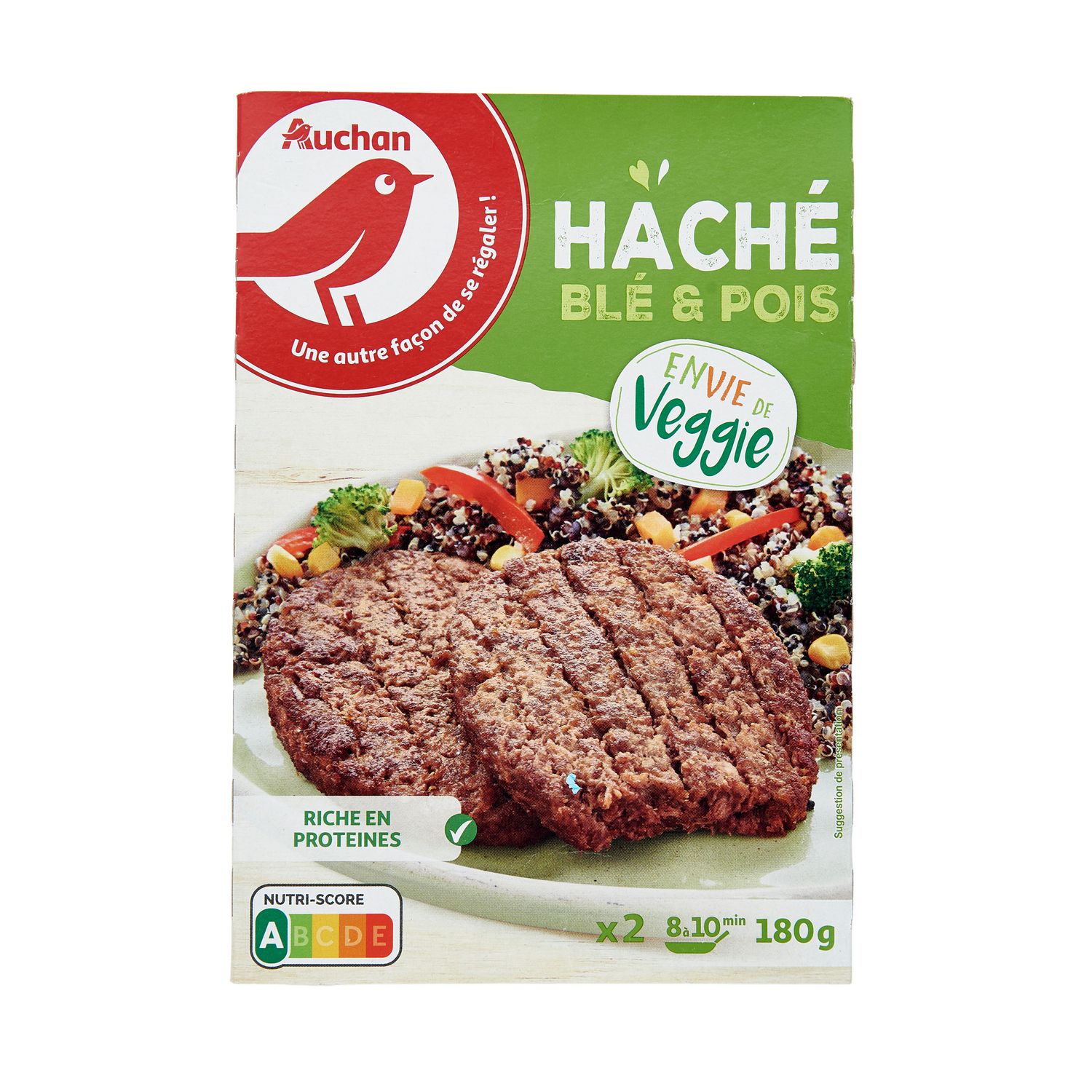 HAPPYVORE Steak végétal et gourmand 2 pièces 200g pas cher 