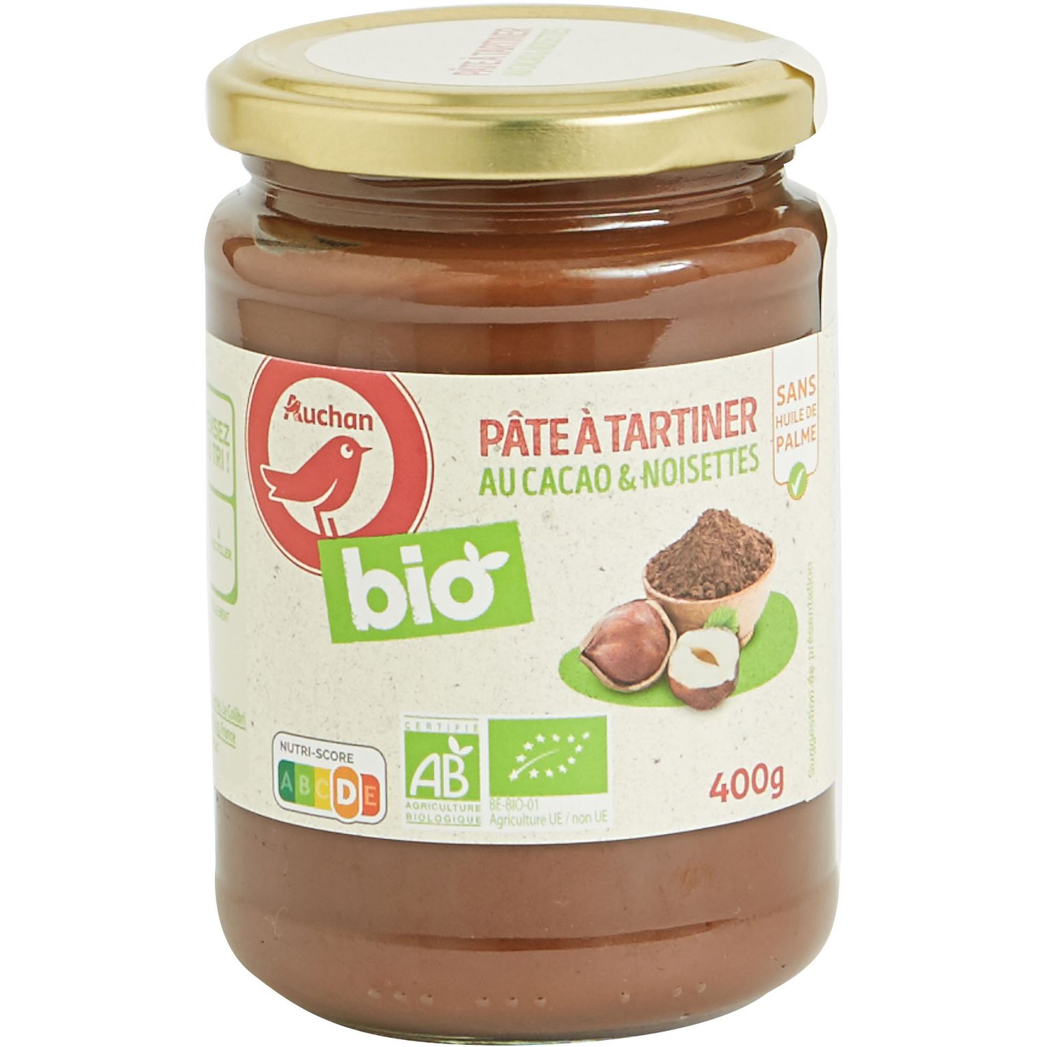 Pâte à tartiner bio sans sucre