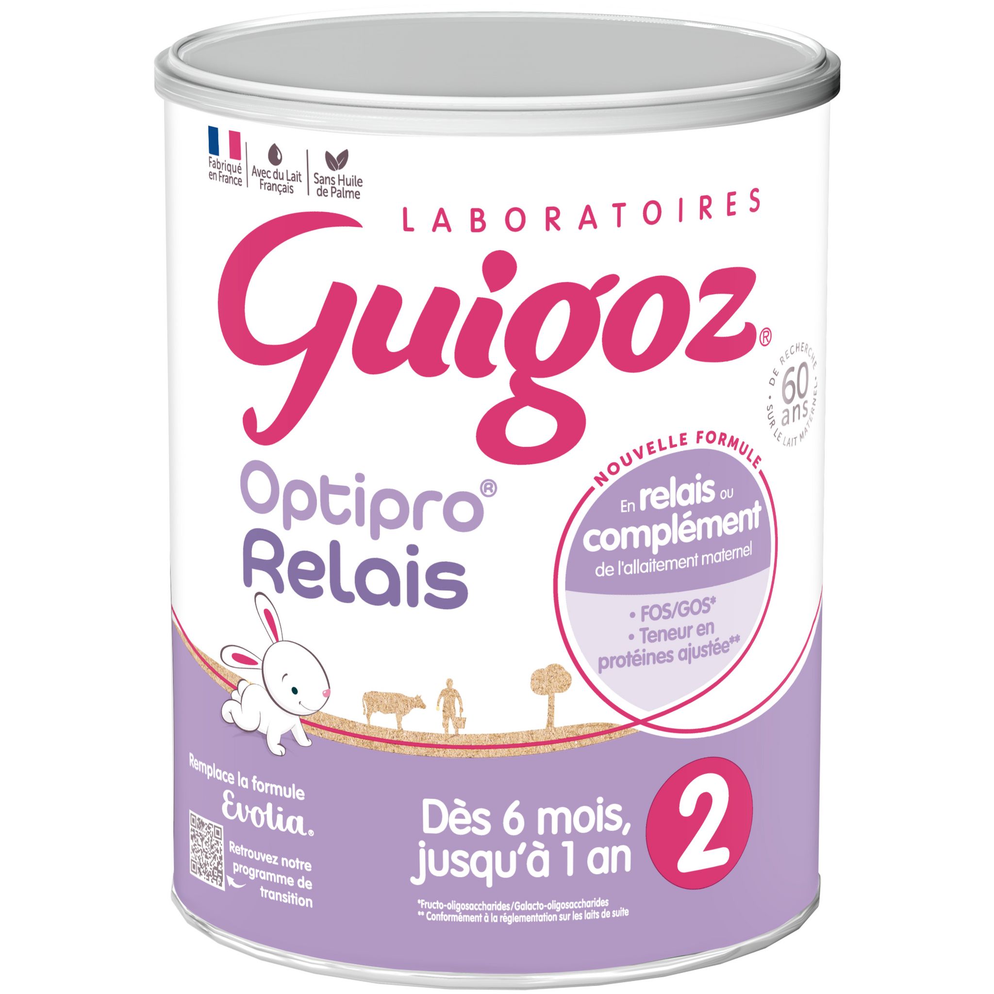 Nestlé Nidal 2 - Lait en poudre 2ème Age pour bébé de 6 à 12 mois - 800g :  : Epicerie