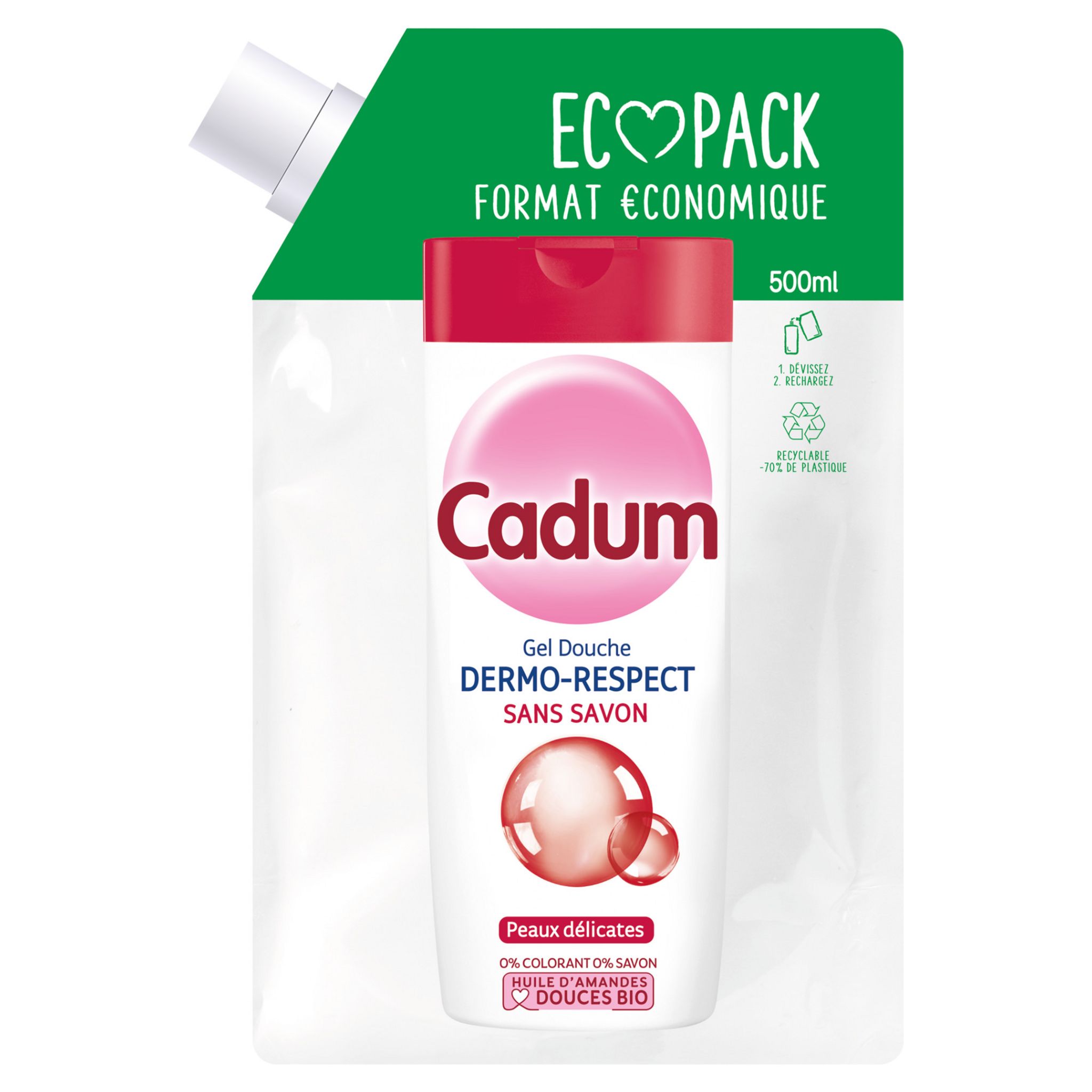 Cadum Bébé Gel Sans Savon Douceur Corps et Cheveux 750ml (lot de 3