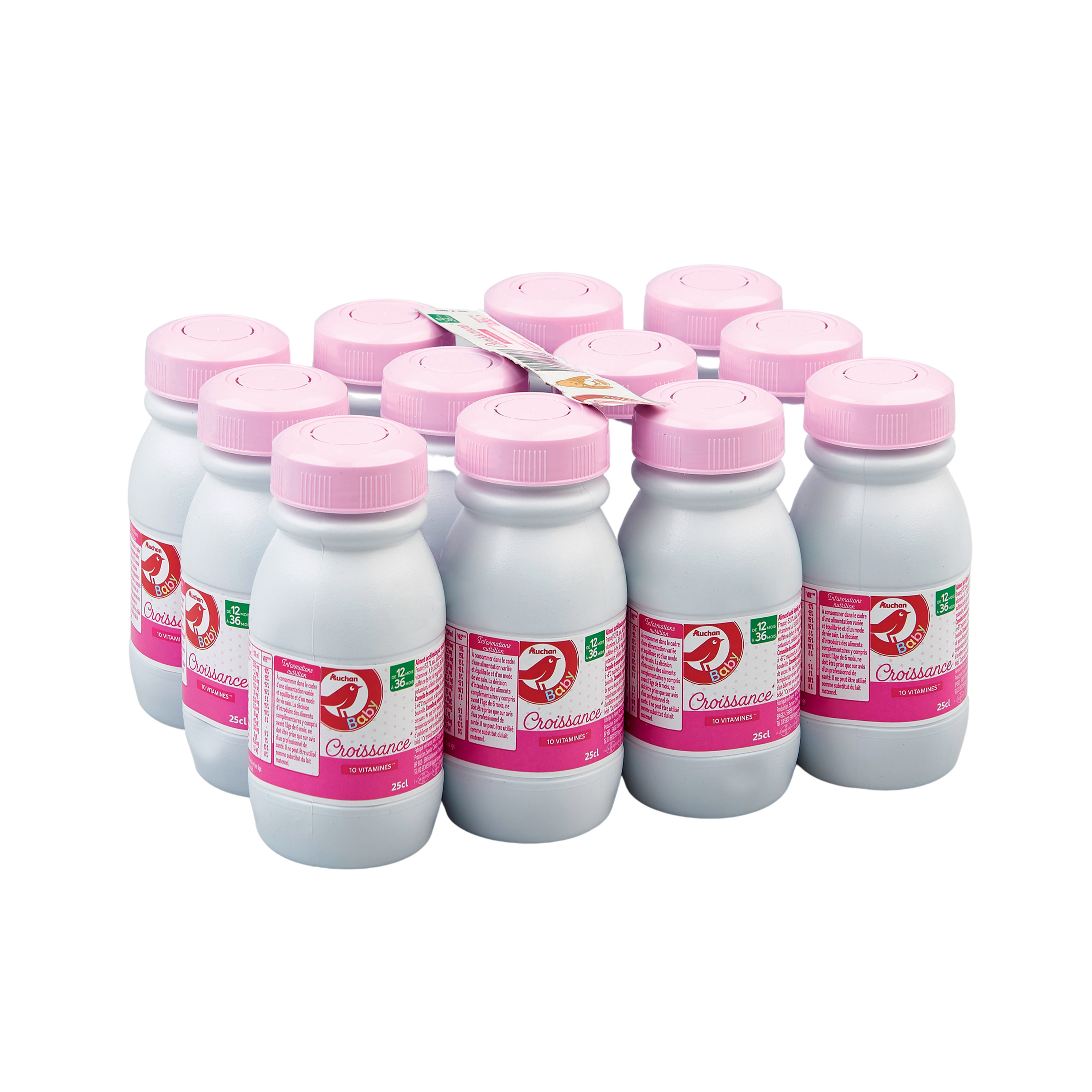 Lactel Eveil Lait de Croissance 3 Liquide Bébé Dès 10 Mois, 12x25cl