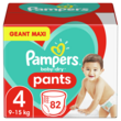 PAMPERS Baby-dry Couches-culottes taille 4 (9-15kg) 82 couches