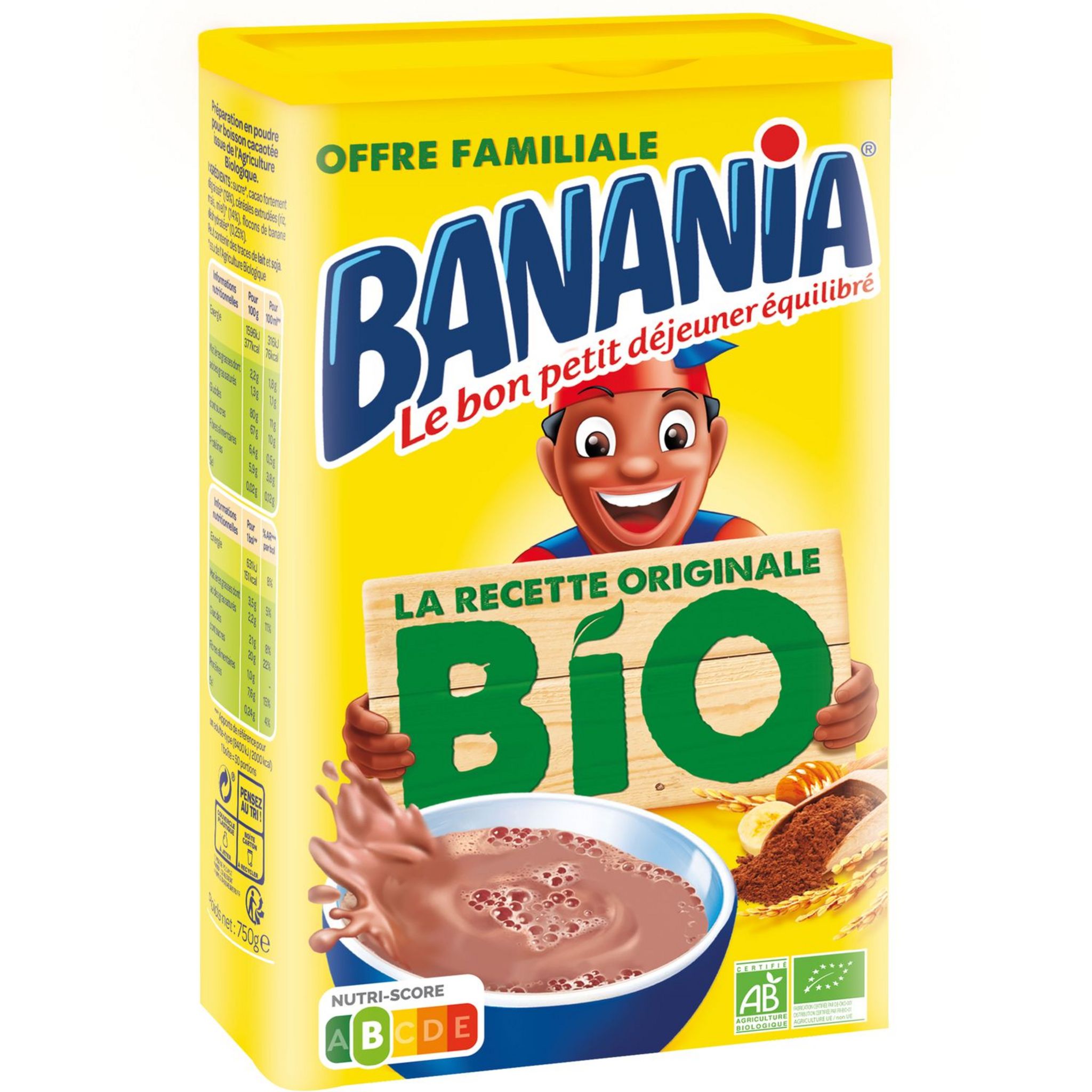 1 Kilo de Chocolat en Poudre Banania 1 KG - Grossiste boissons, fournisseur  de boissons avec ClicMarket