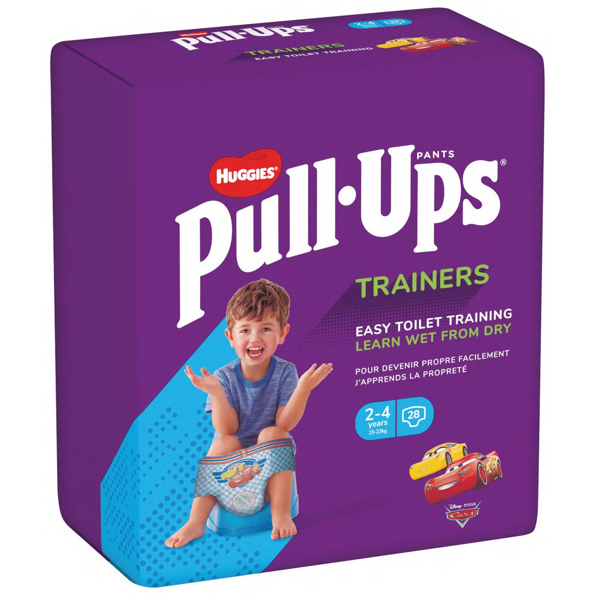 HUGGIES Pull-ups culottes d'apprentissage (15-23kg) 2-4 ans garçon 28 pièces 