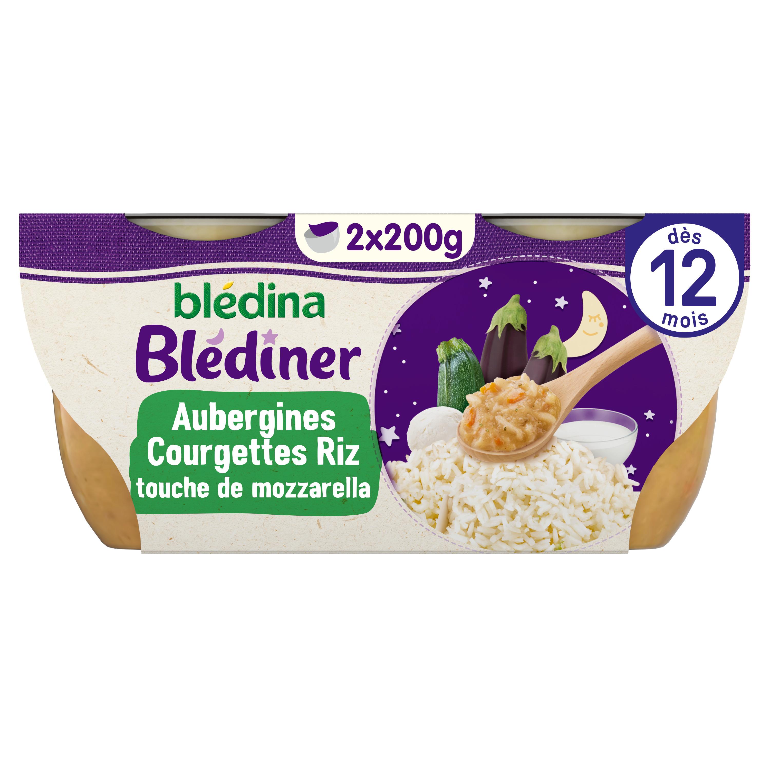 BLEDINA Blédina bol légumes variés pâtes veau 2x200g dès 8 mois pas cher 