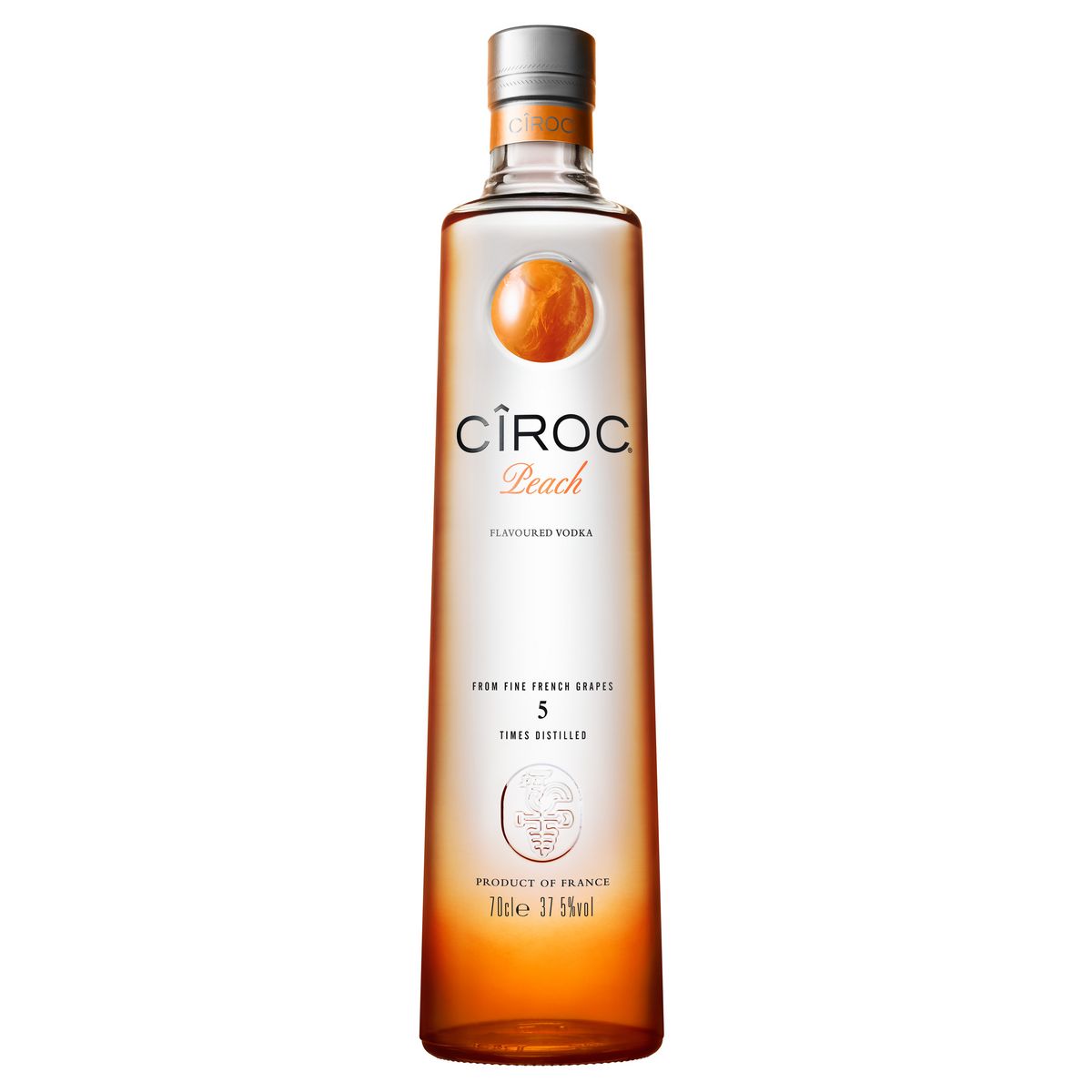 CIROC Vodka aromatisée Peach 37,5% 70cl pas cher 