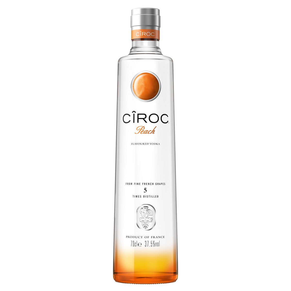 CIROC Vodka aromatisée Peach 37,5% 70cl pas cher 