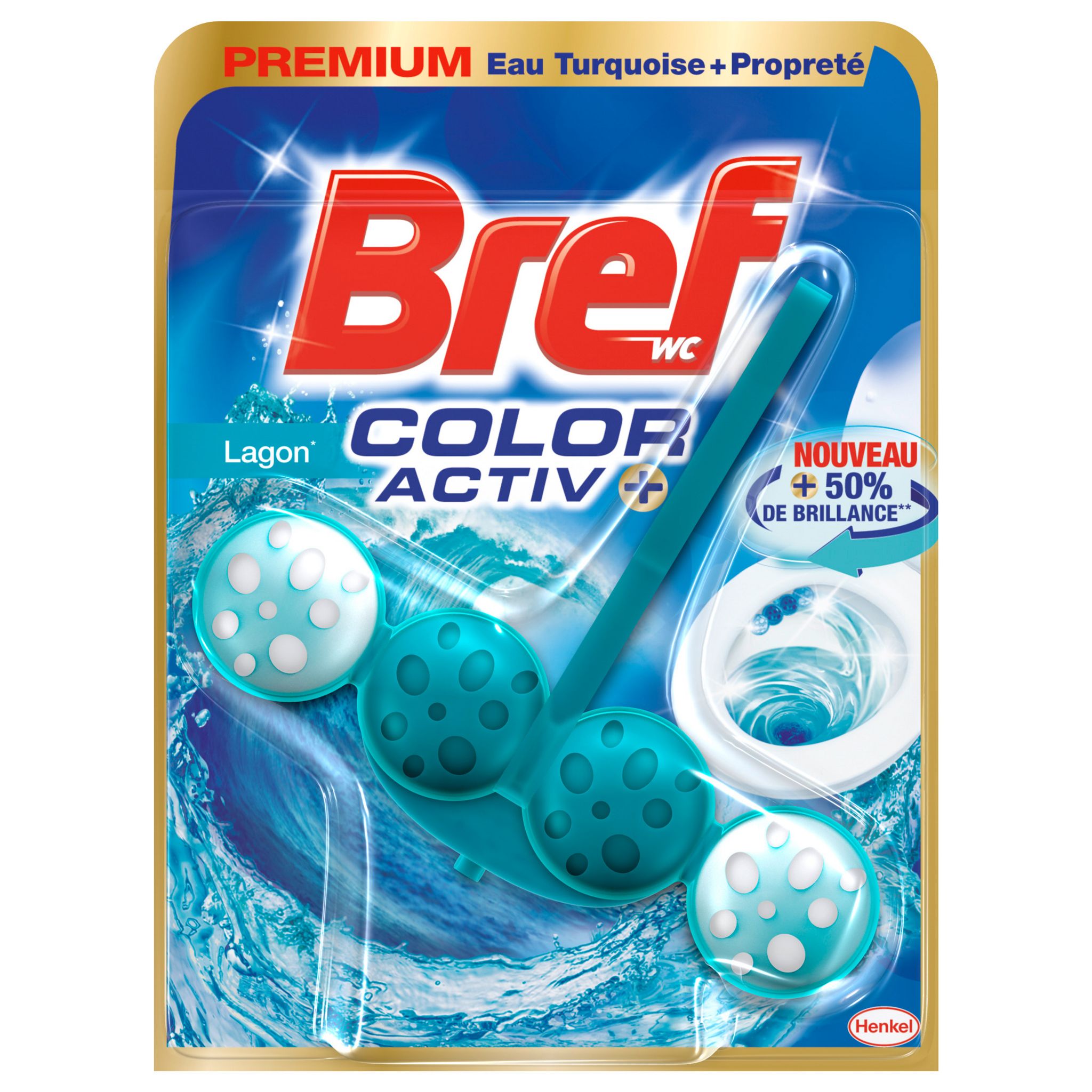 BREF WC Color Activ+ Bloc WC lagon 1 bloc pas cher 