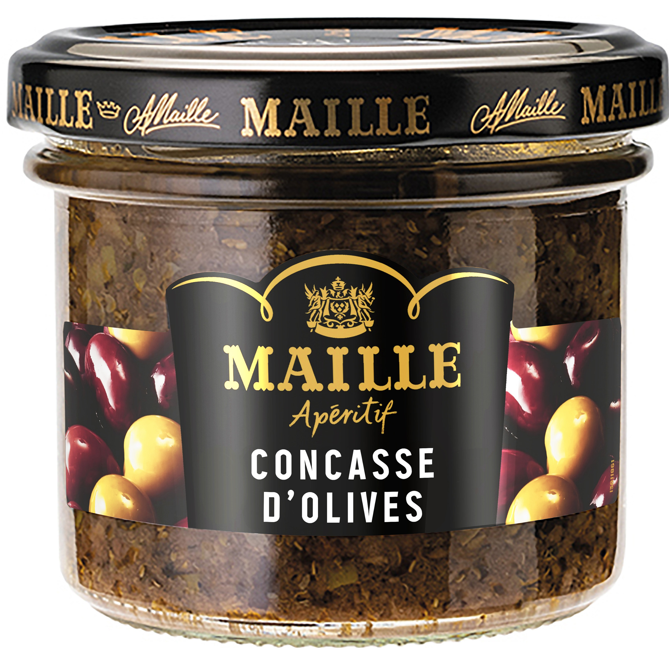 Olives Noires 100% ingrédients d'origine naturelle 150g