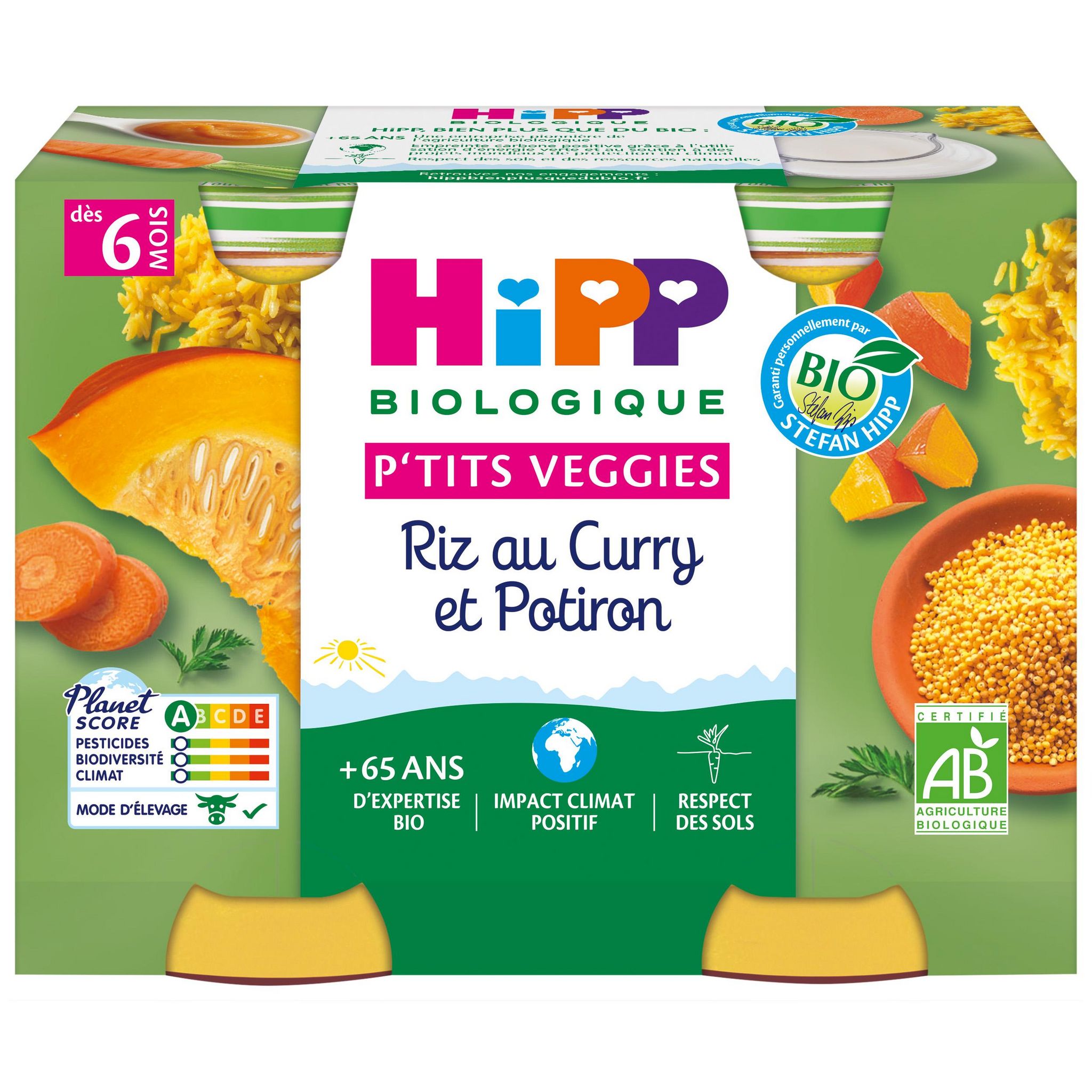 Hipp Bio Saveurs du Monde Pommes Ananas Pêches Bio 4x100g