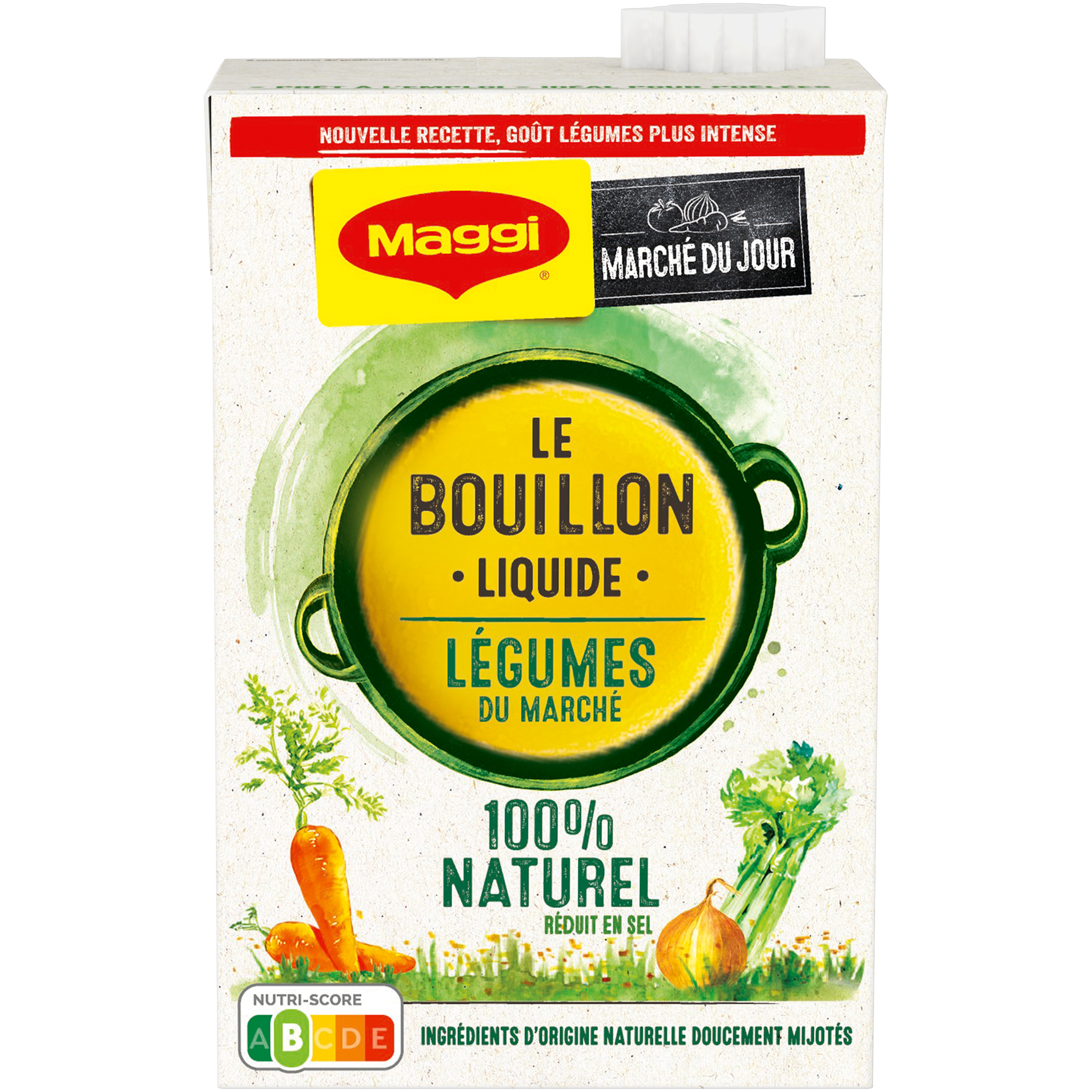 Bouillon de volaille pur - ARIAKE - Brique de 1 L