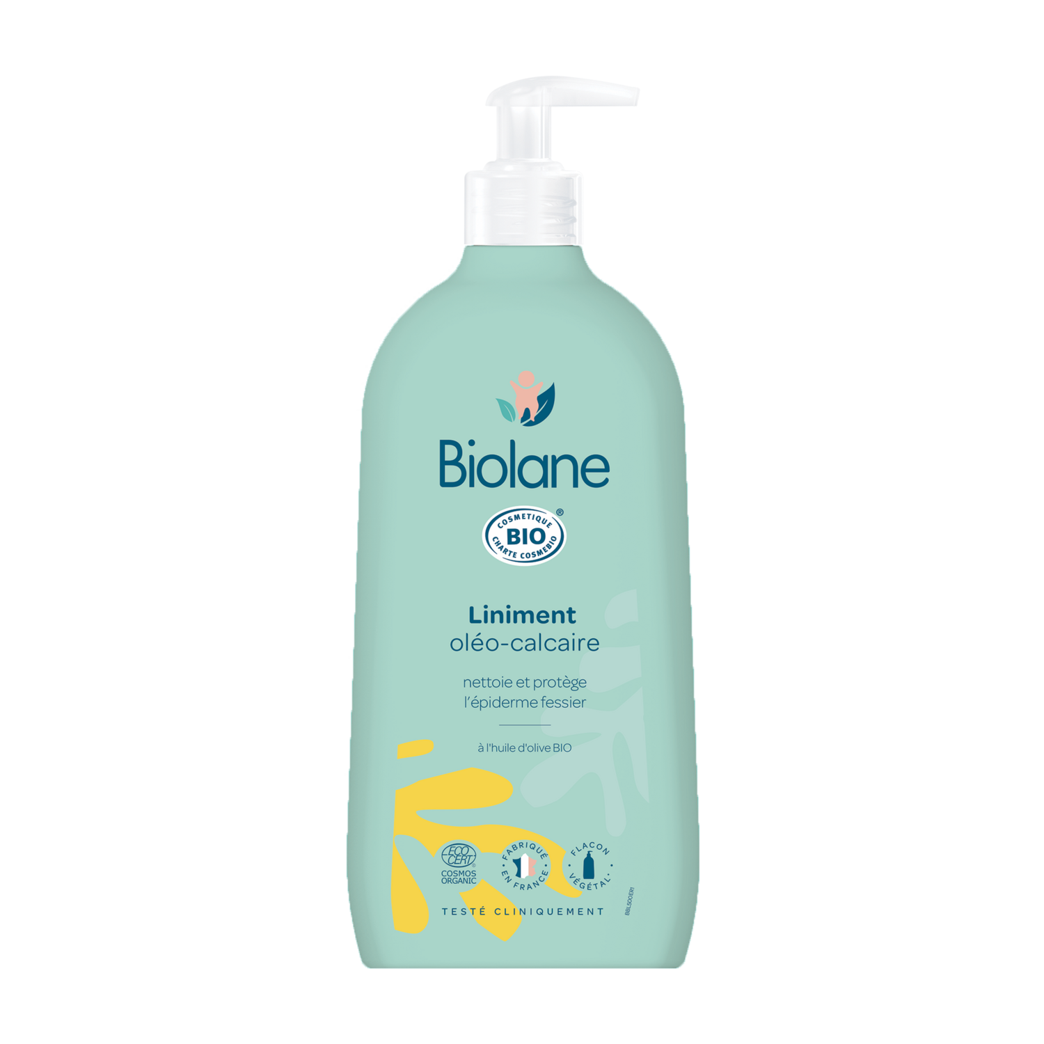 BIOLANE Liniment oléo-calcaire à l'huile d'olive bio 500ml pas cher