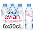 EVIAN Eau minérale naturelle plate bouteilles 6x50cl