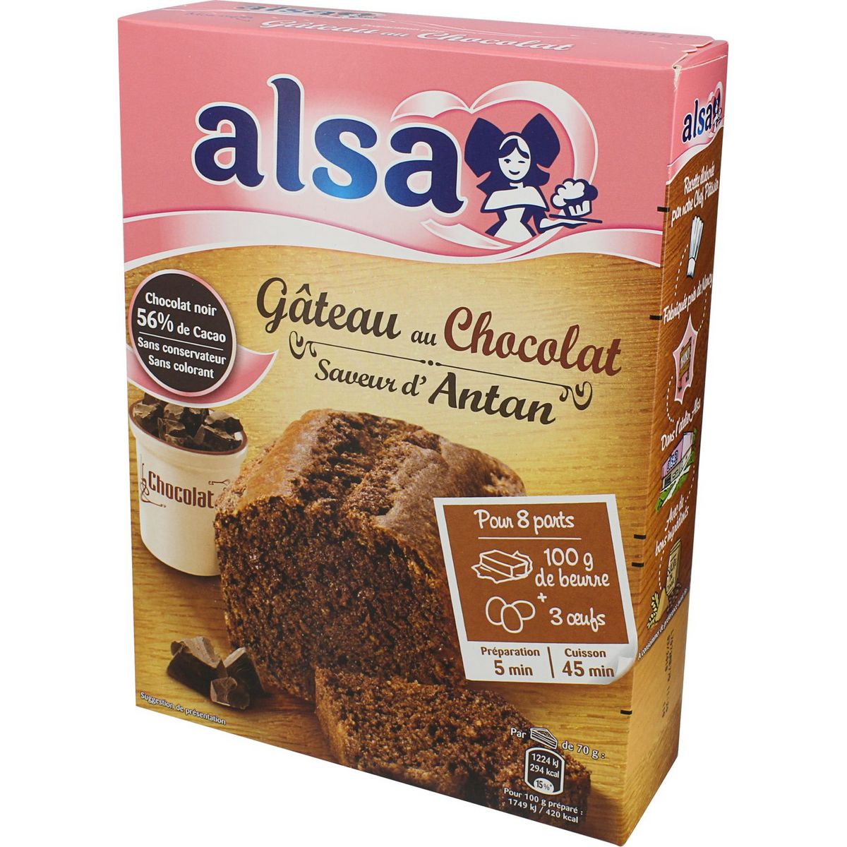 ALSA Préparation Gâteau Chocolat Alsa 300g
