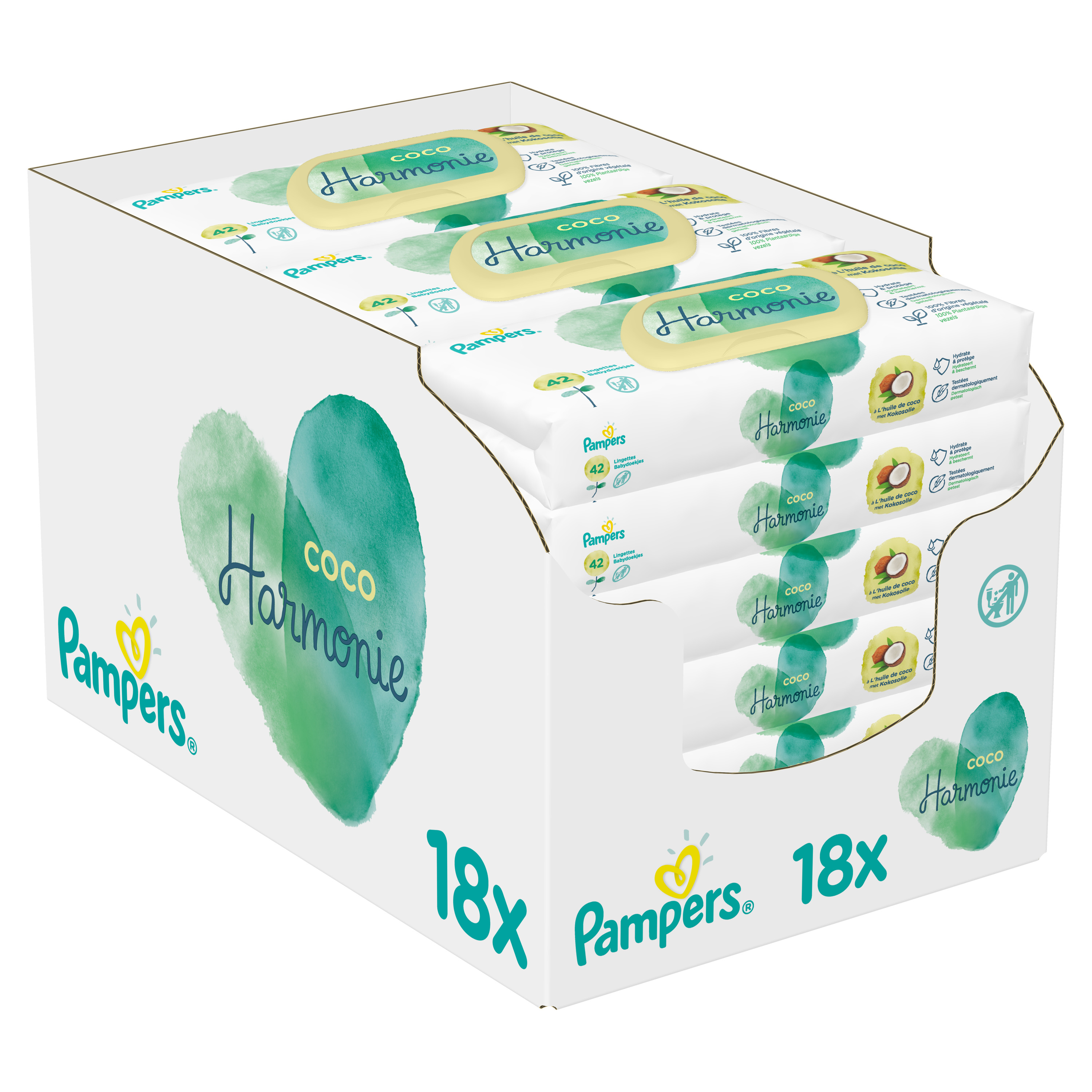 Promo Lingettes Harmonie Pampers chez Auchan