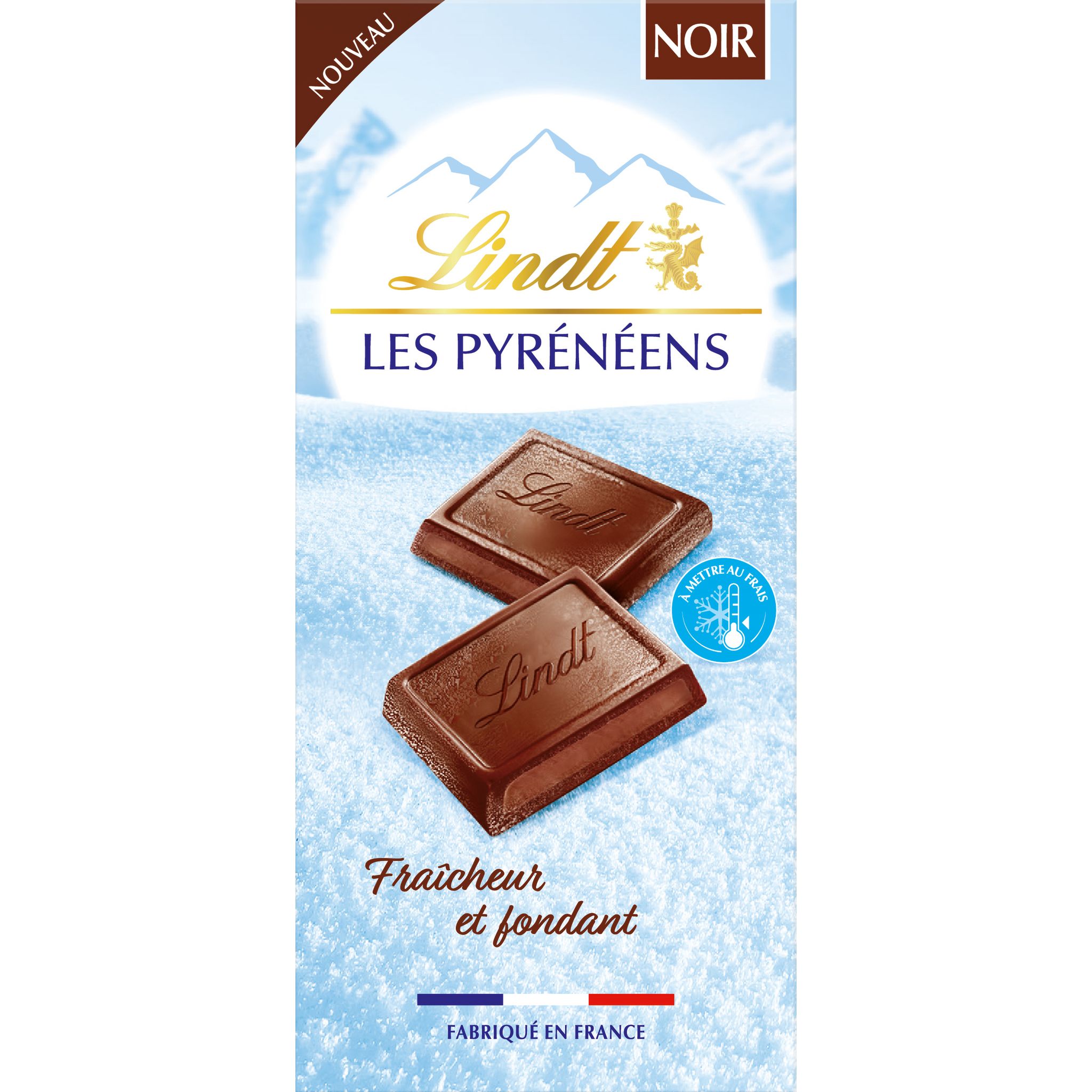 Tablette de chocolat au lait fraîcheur et fondant Les Pyrénéens