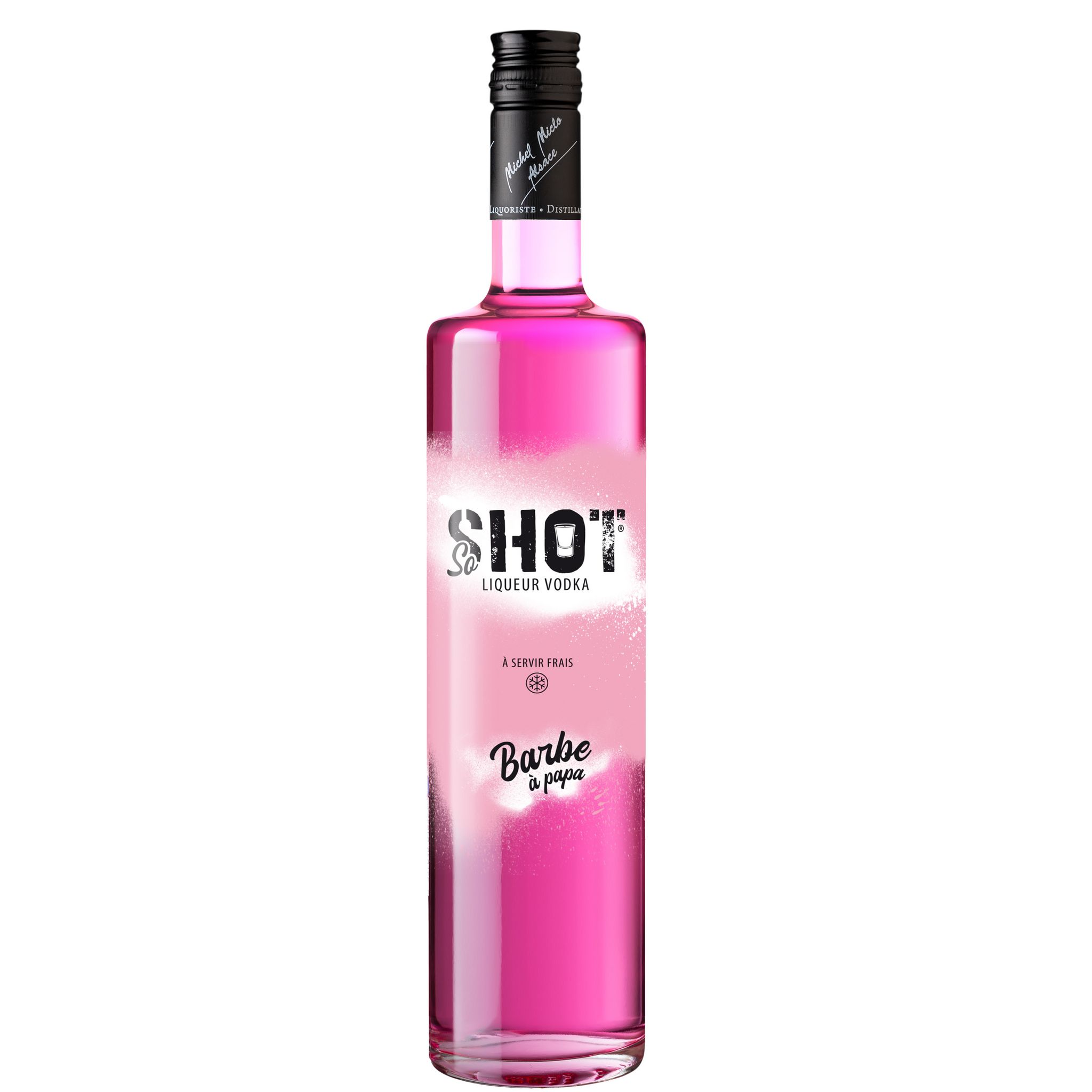 SO SHOT Liqueur à base de vodka à la barbe à papa 18% 70cl pas cher 