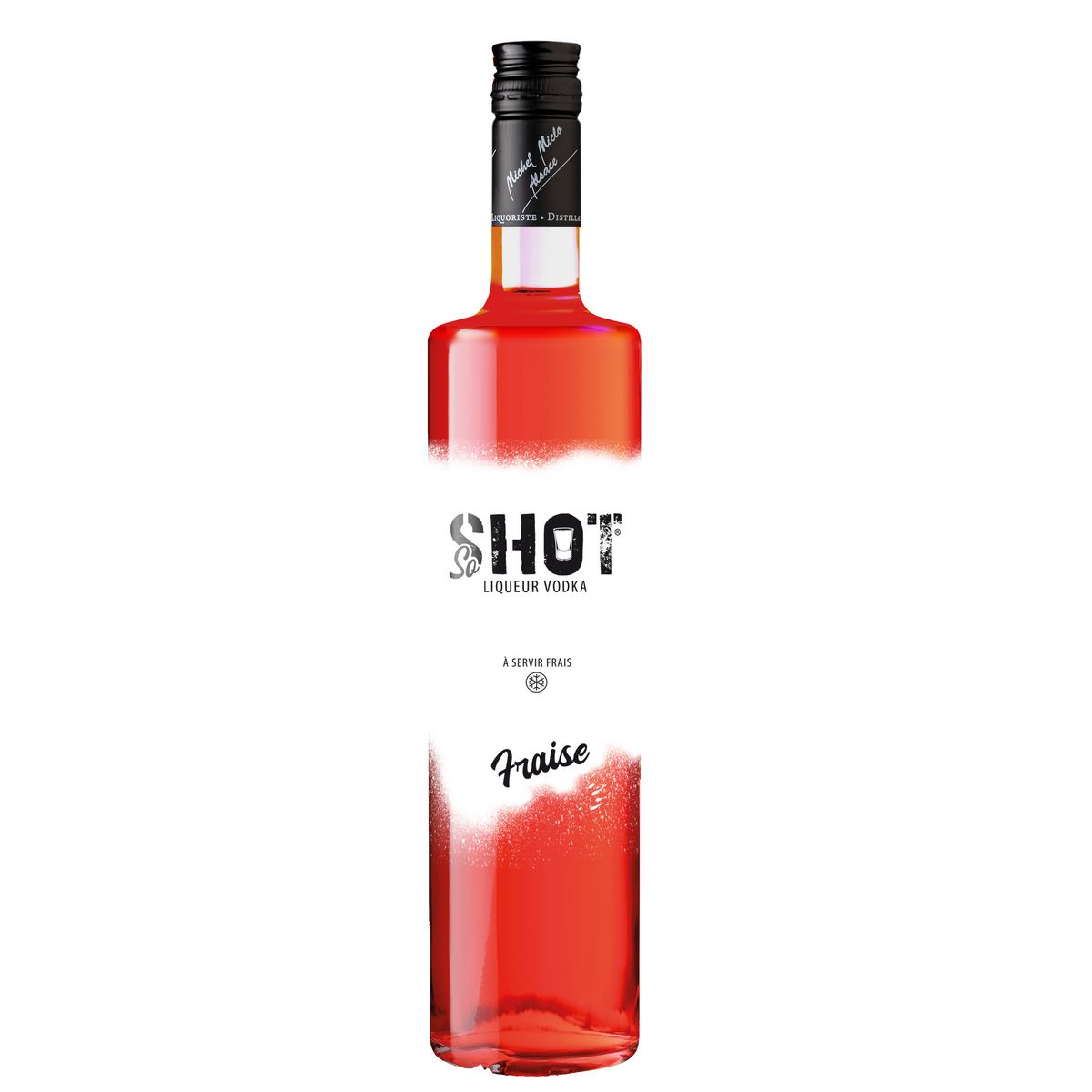 SO SHOT Liqueur de vodka à la fraise 18% 70cl