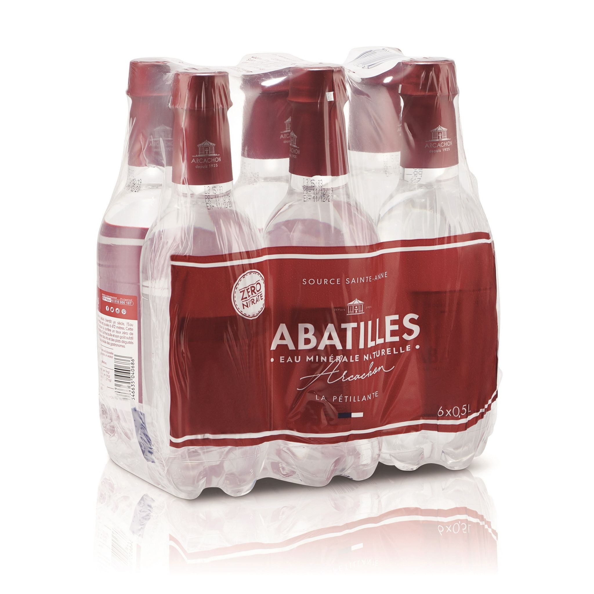 ABATILLES Eau minérale naturelle plate 6x1,5l pas cher 