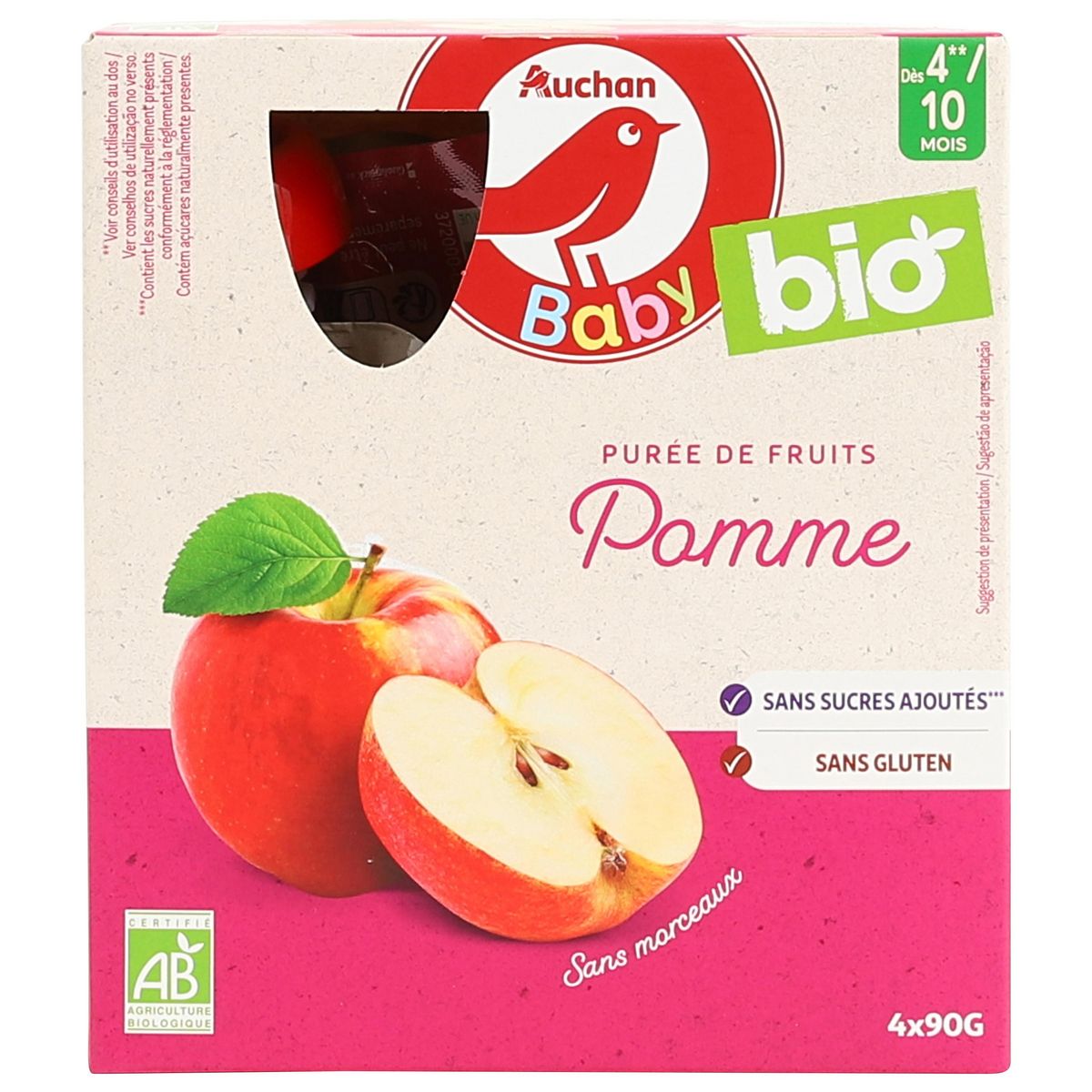 FRANCE BéBé BIO - Compote de fruits BIO en gourde dès 4 mois