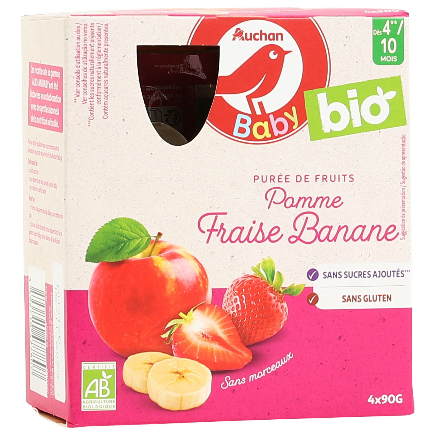 FRANCE BéBé BIO - Compote de fruits BIO en gourde dès 4 mois