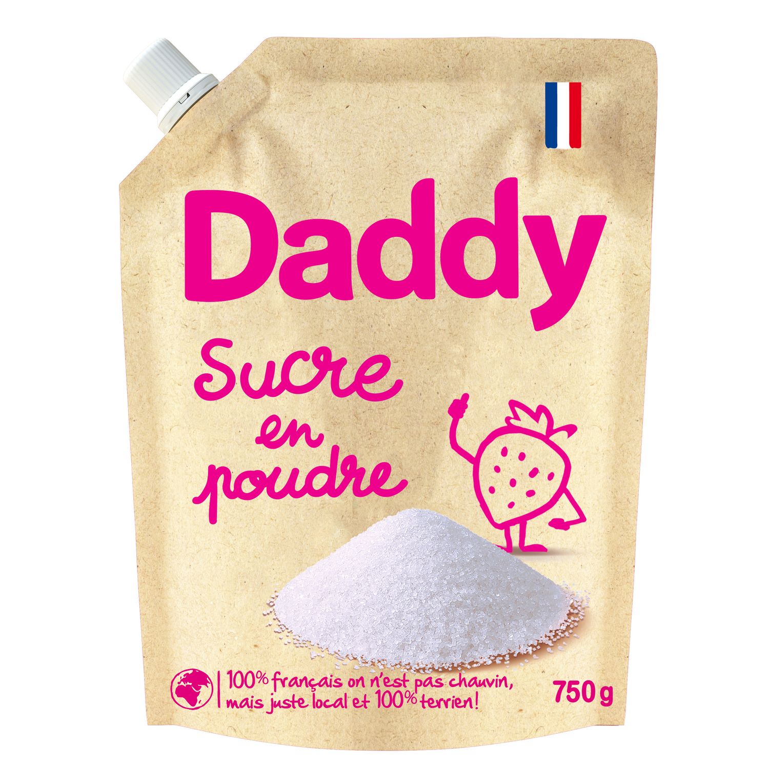 Livraison à domicile Daddy Sucre en poudre bio, 750g