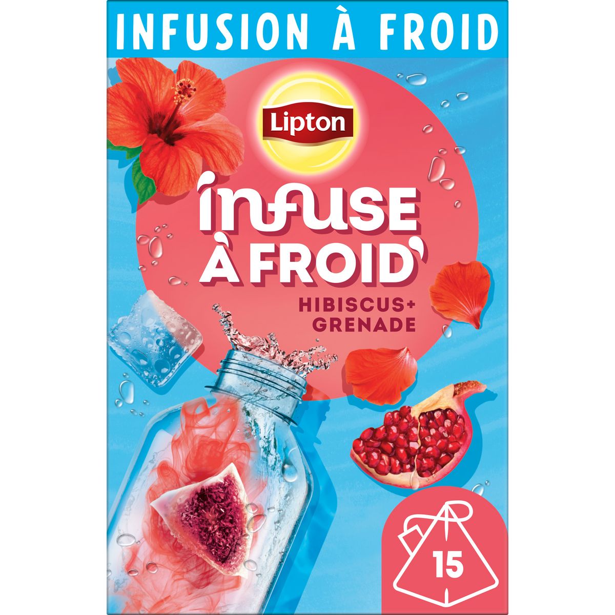 46880:Lipton thé, églantier, Infusion, boîte de 100 sachets