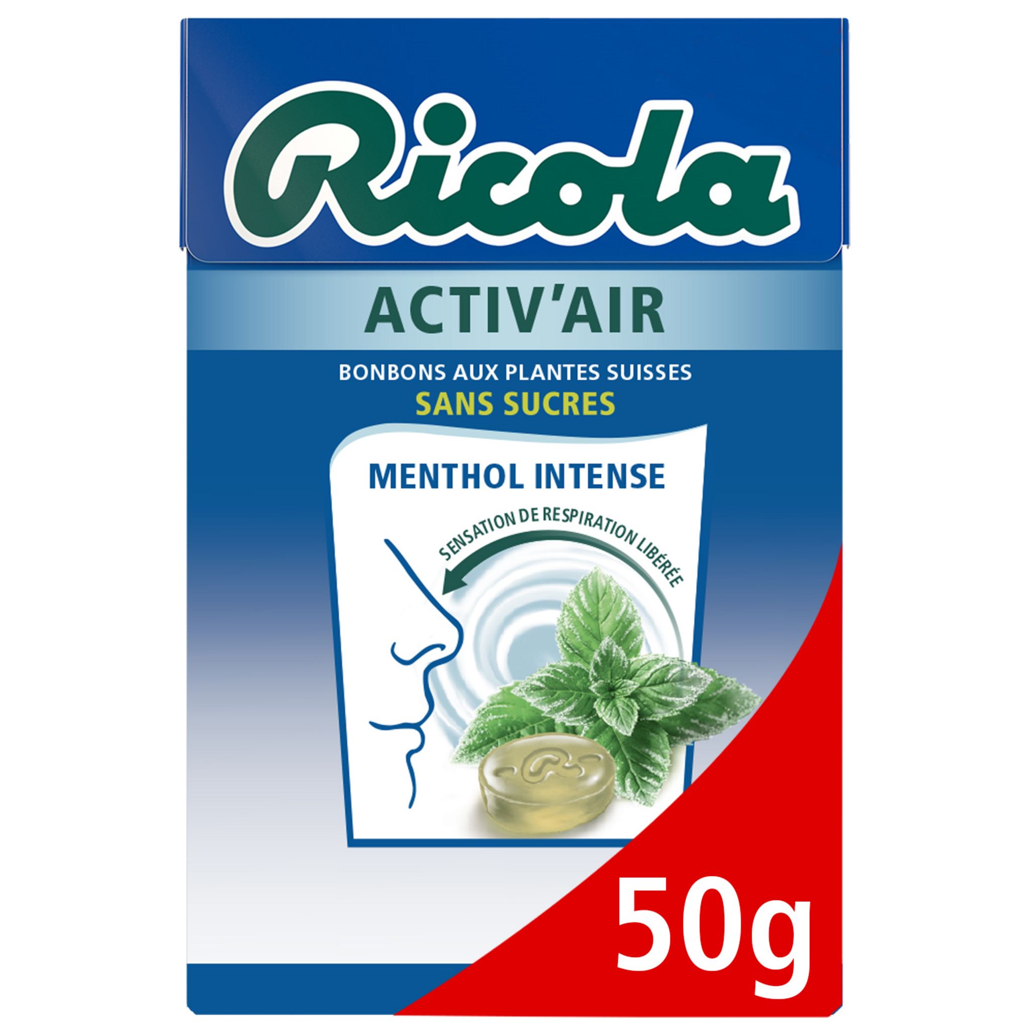 Achat Ricola citron mélisse bonbons sans sucre avec stevia box 50 g en  ligne