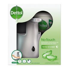 DETTOL No Touch Distributeur automatique gel lavant mains et recharge aloe vera 250ml