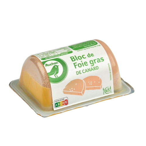 MARQUIS D ALEZAC Bloc de foie gras de canard halal 2 pièces 75g