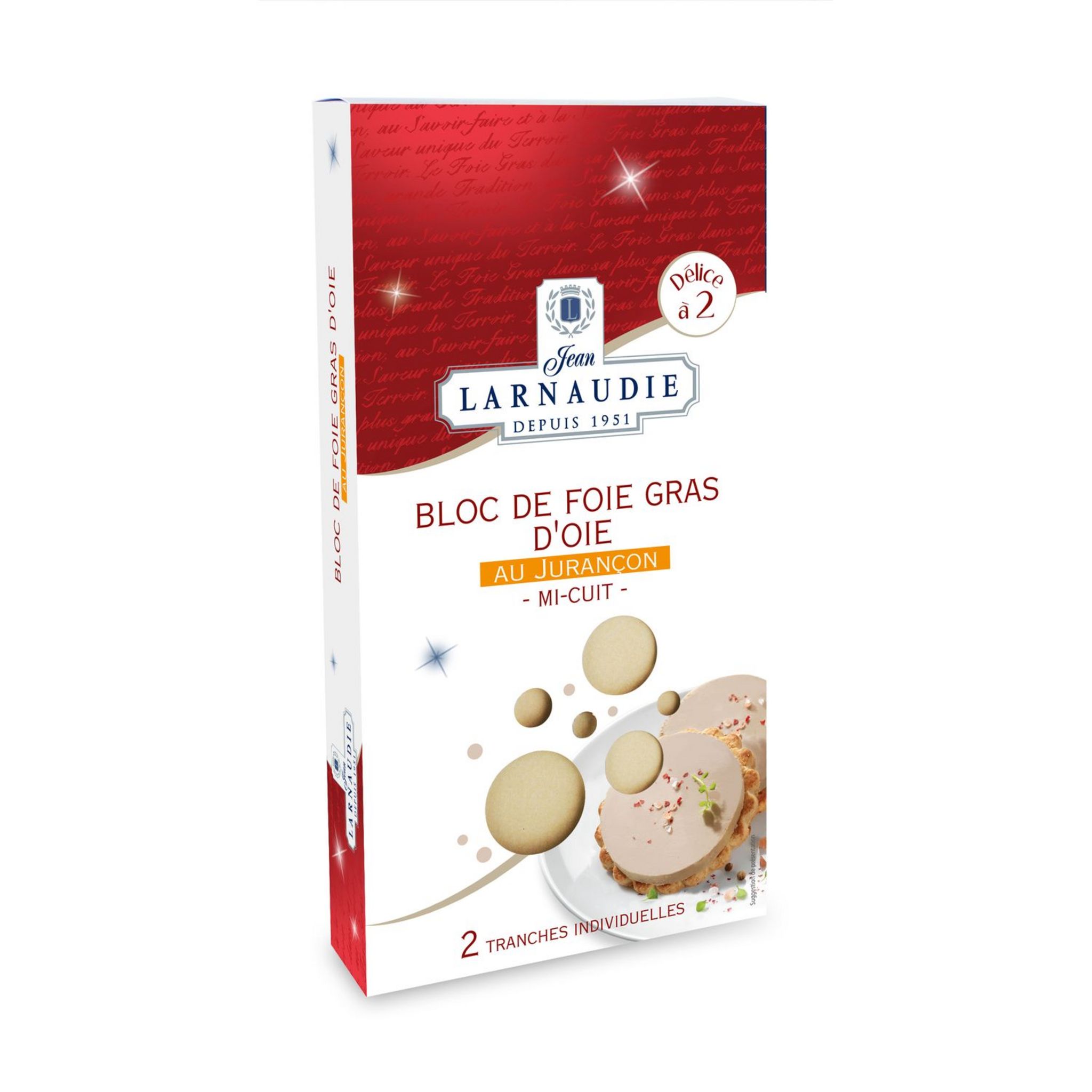 Larnaudie Foie Gras D'Oie Entiere au Juraçon 125g