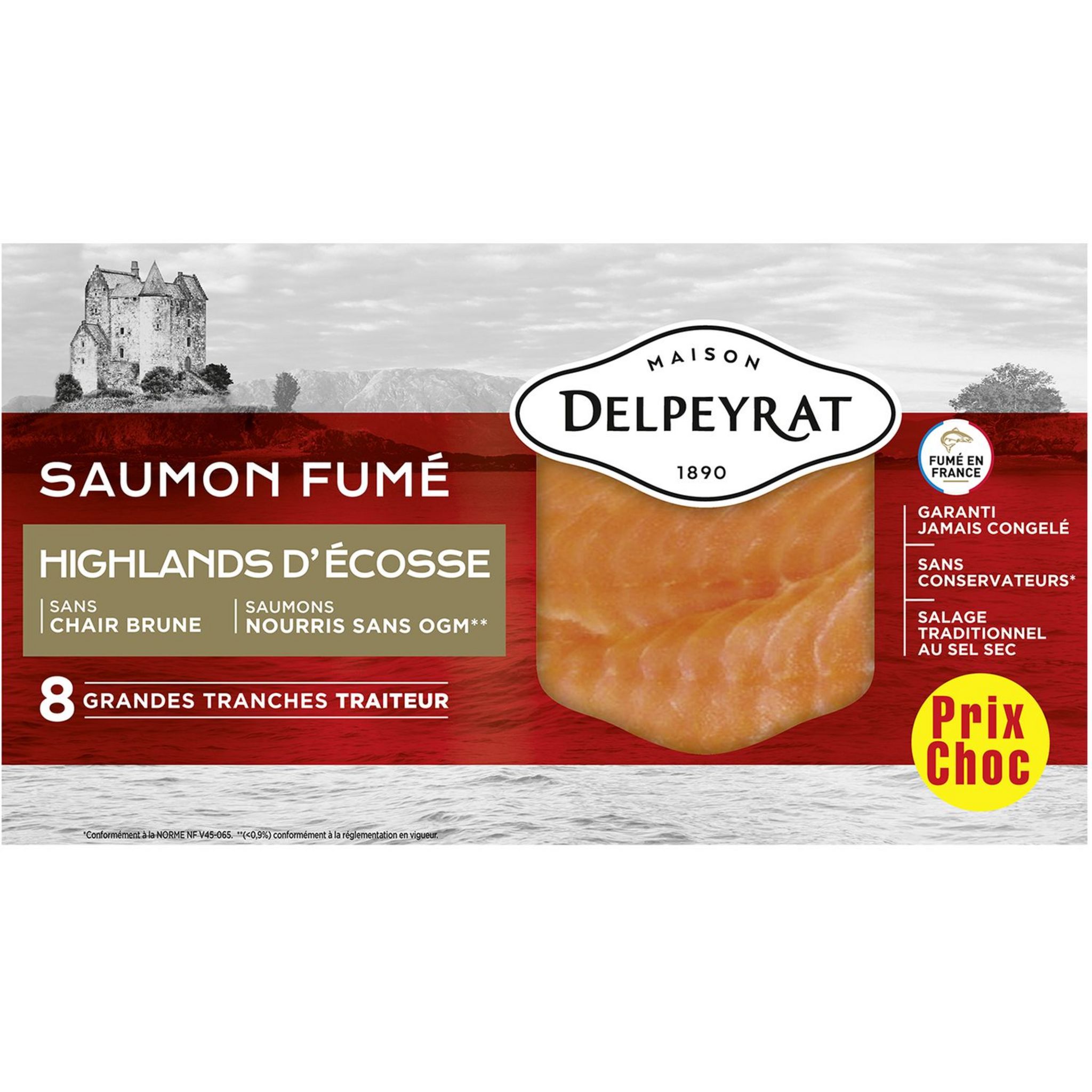 Saumon fume ecosse 90g - 0.09 kg - Le Fumoir De Provence 