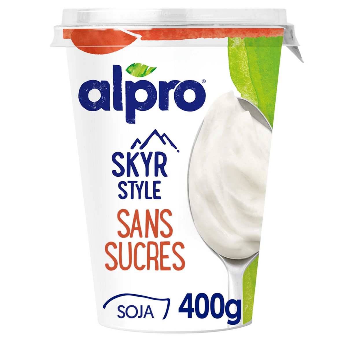 Skyr nature base soja sans sucres ajoutés ALPRO : le pot de 400g à Prix  Carrefour