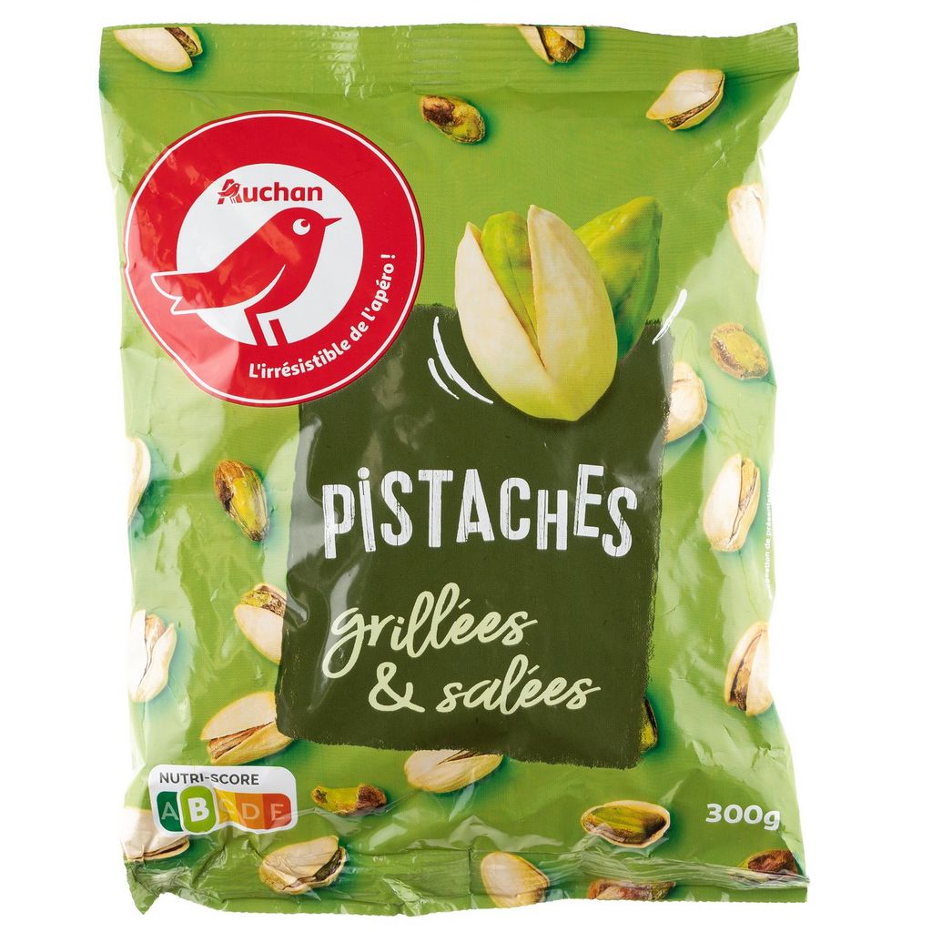 AUCHAN Auchan pistache décortiquée grillée 125g pas cher 