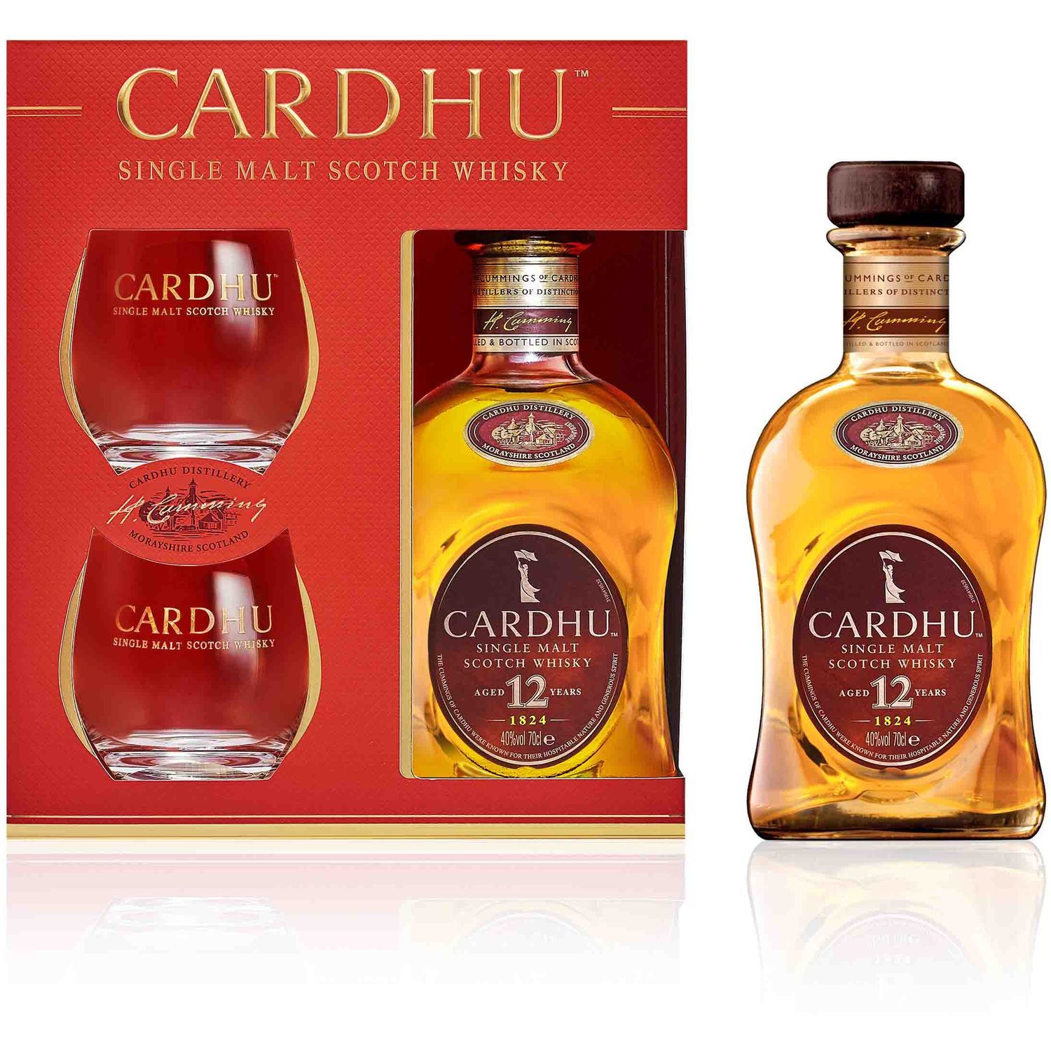 Coffret Whisky Cardhu 12 ans + 2 verres » (Speyside) » Spirits Station