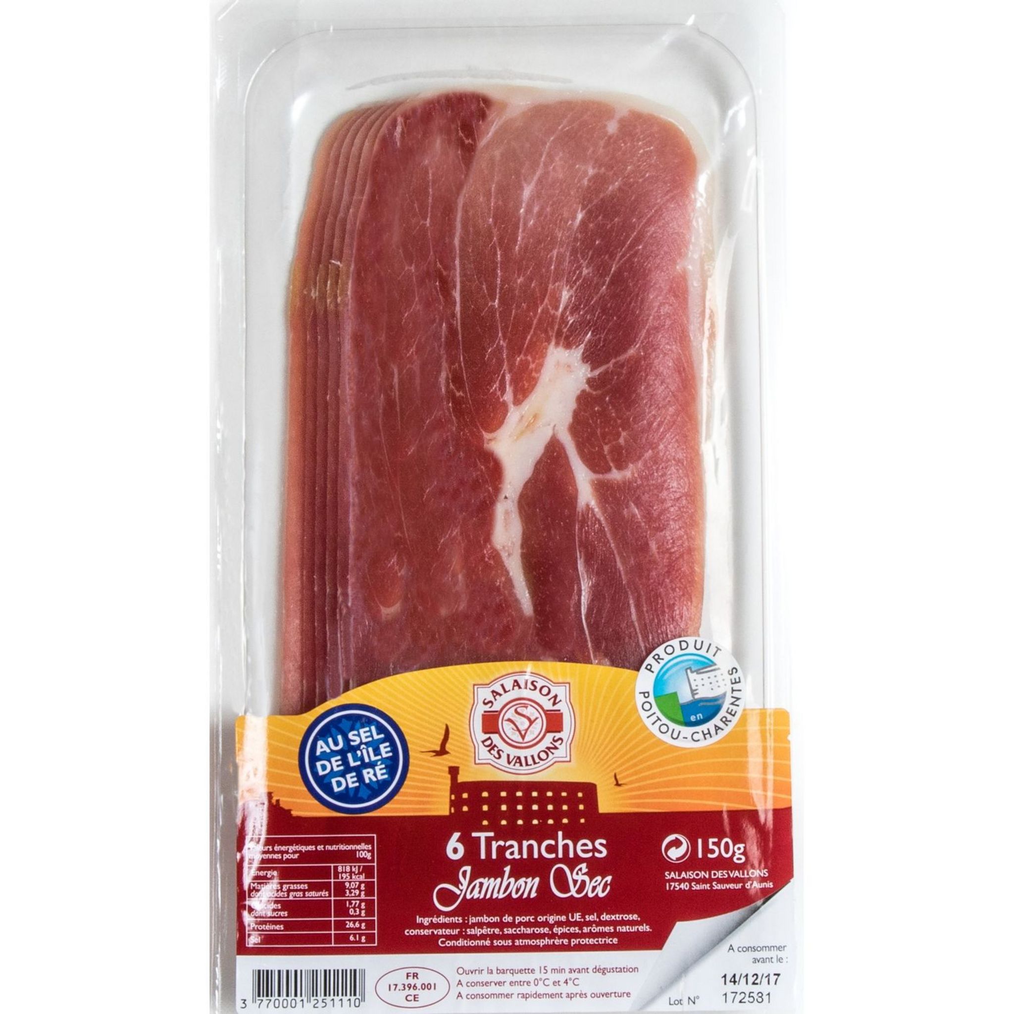 Jambon sec vieille reserve