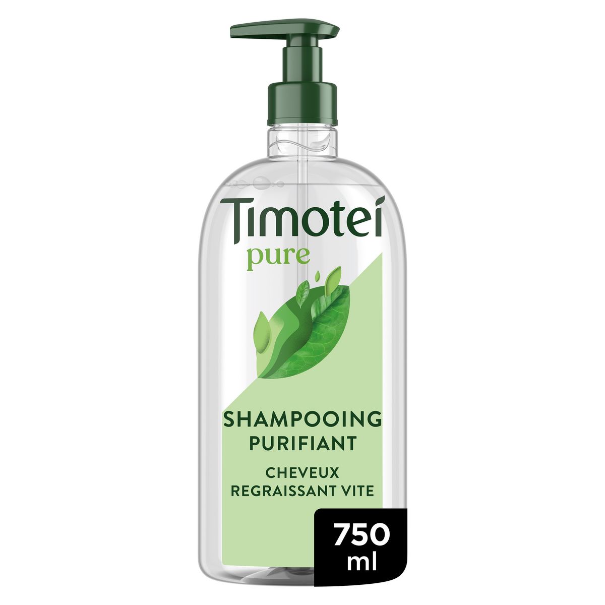 TIMOTEI Pure Shampooing purifiant thé vert cheveux regraissant vite 750ml