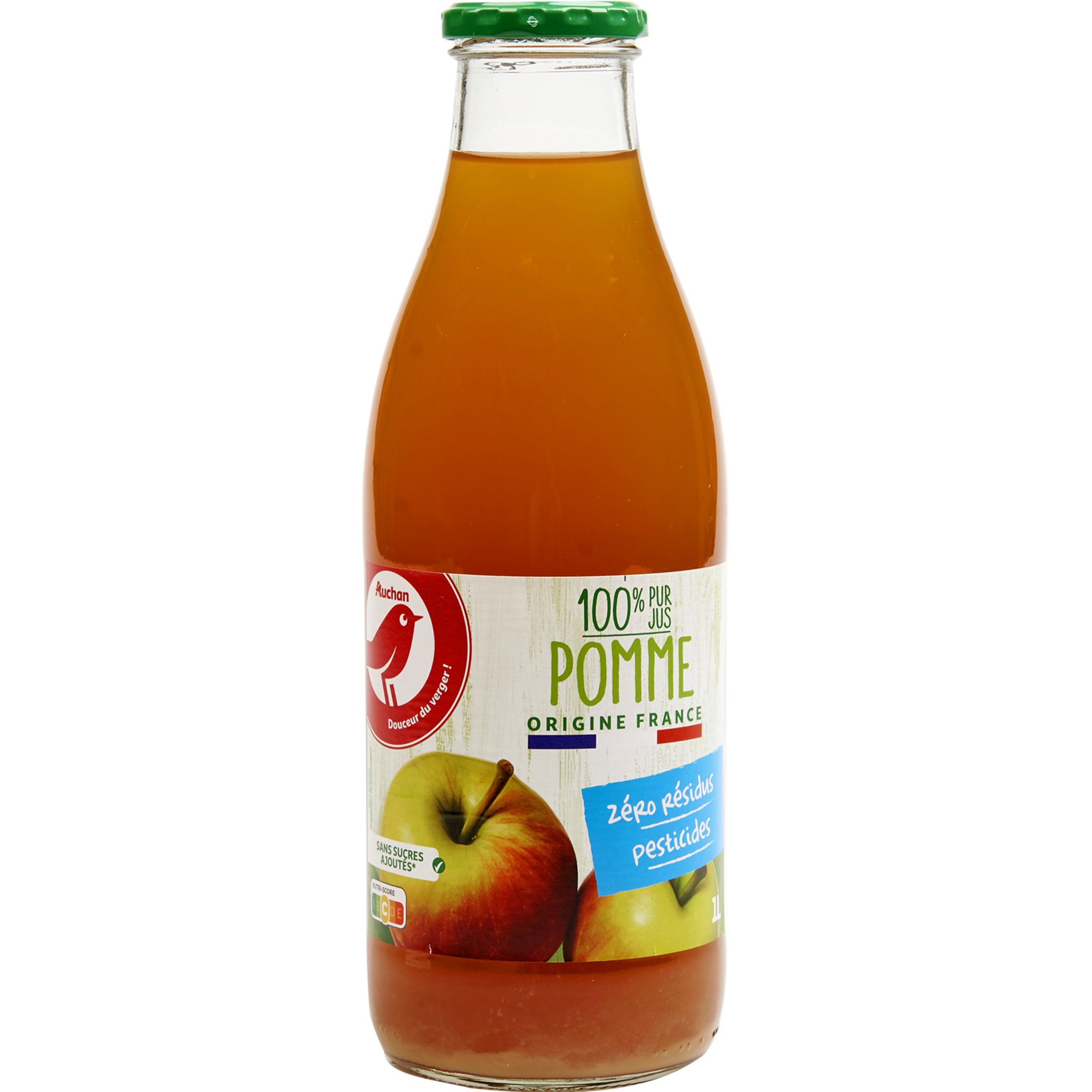 AUCHAN Cidre doux Terroir IGP 2.5% 75cl pas cher 