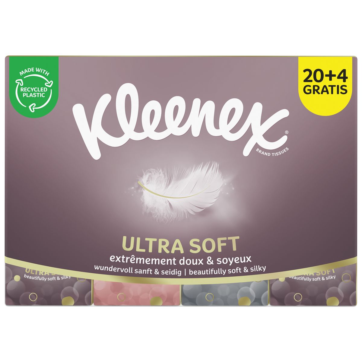 KLEENEX Mouchoirs ultra soft 20 paquets + 2 offerts
