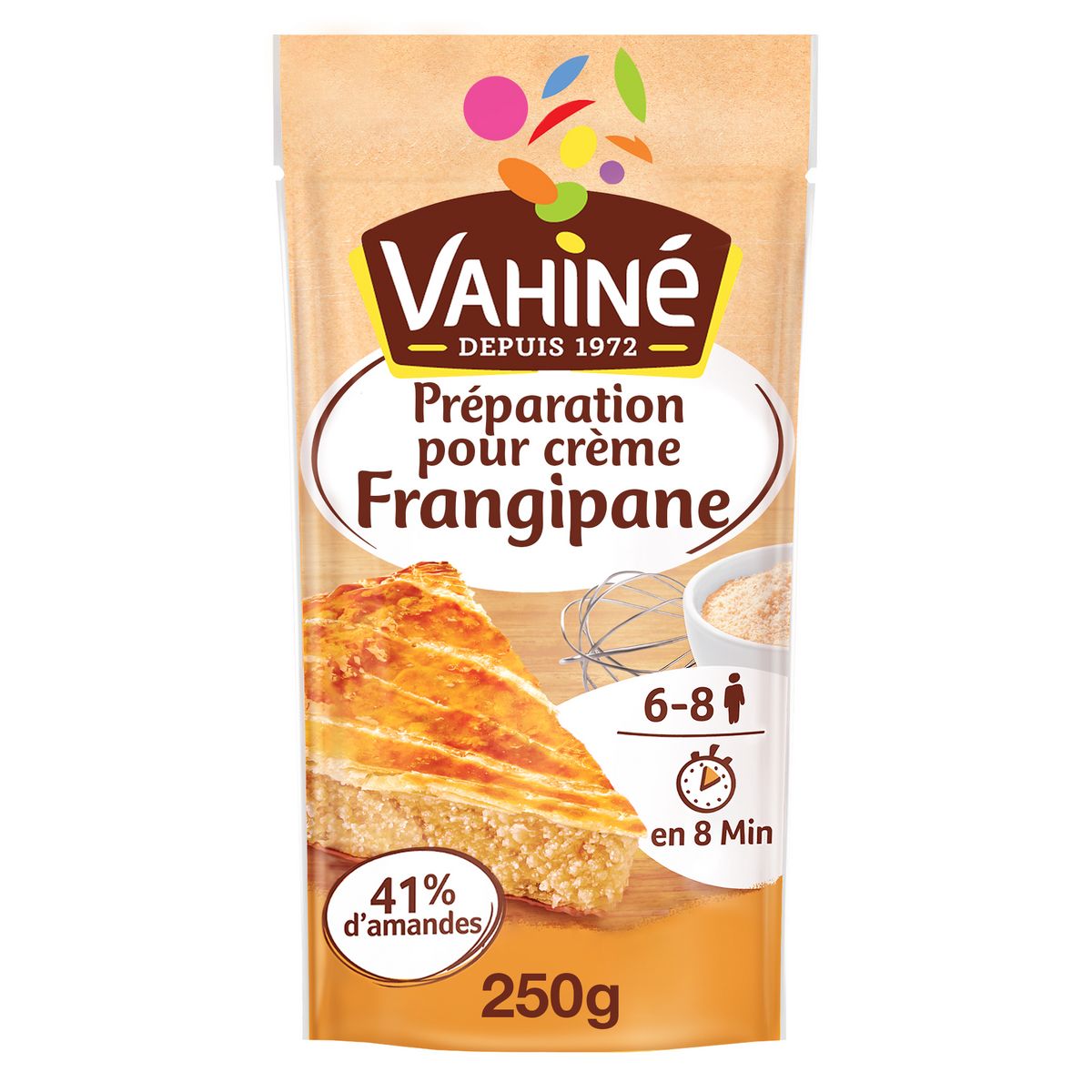 VAHINE Préparation pour crème frangipane tarte et galette 6-8 personnes 250g