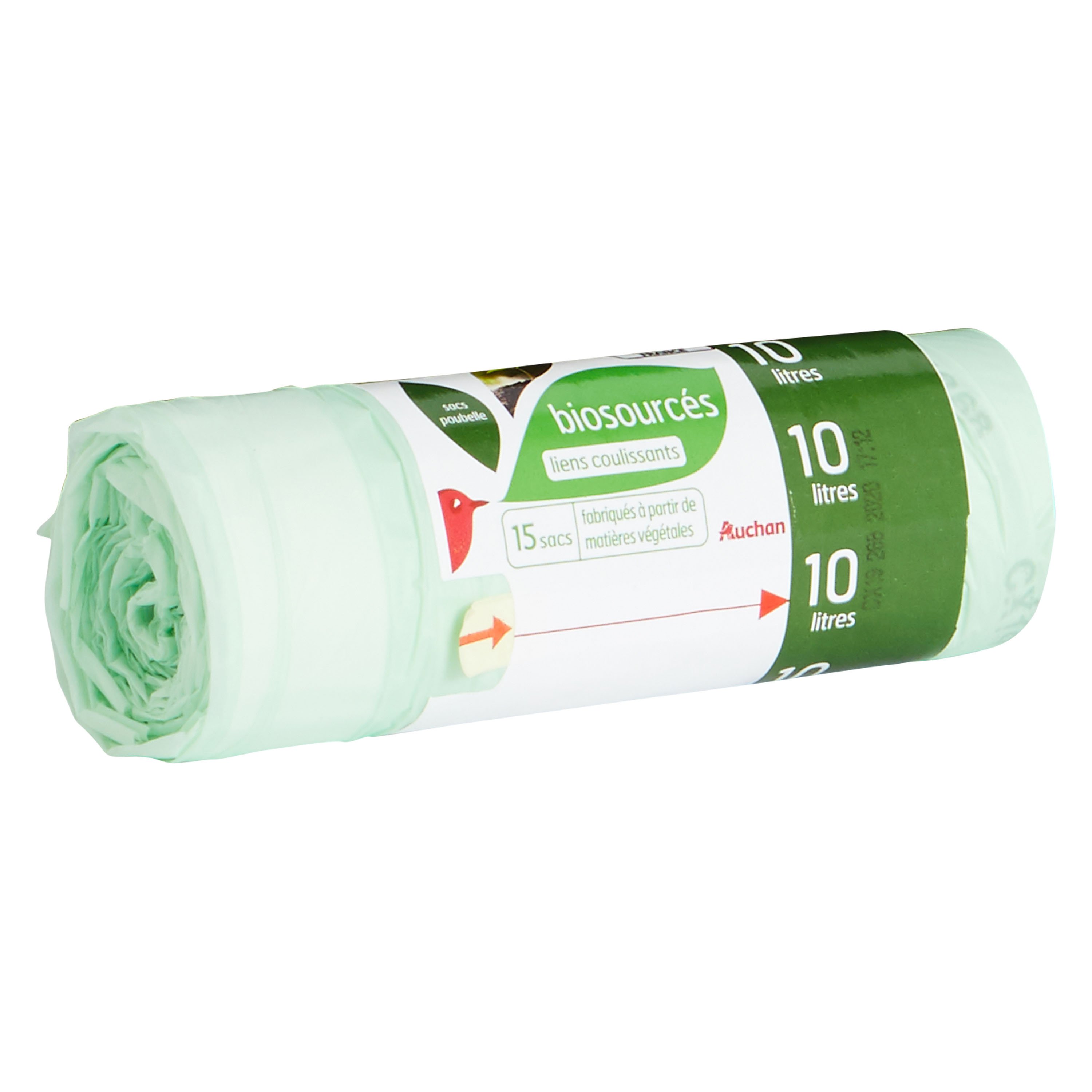 XUXRUS Lot De 66 Sacs Poubelle 10-15l En Plastique Transparent