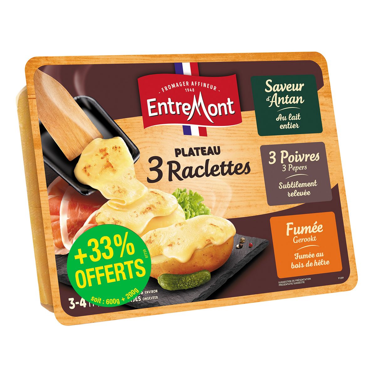 Plateau Fromages à Raclette mélangé