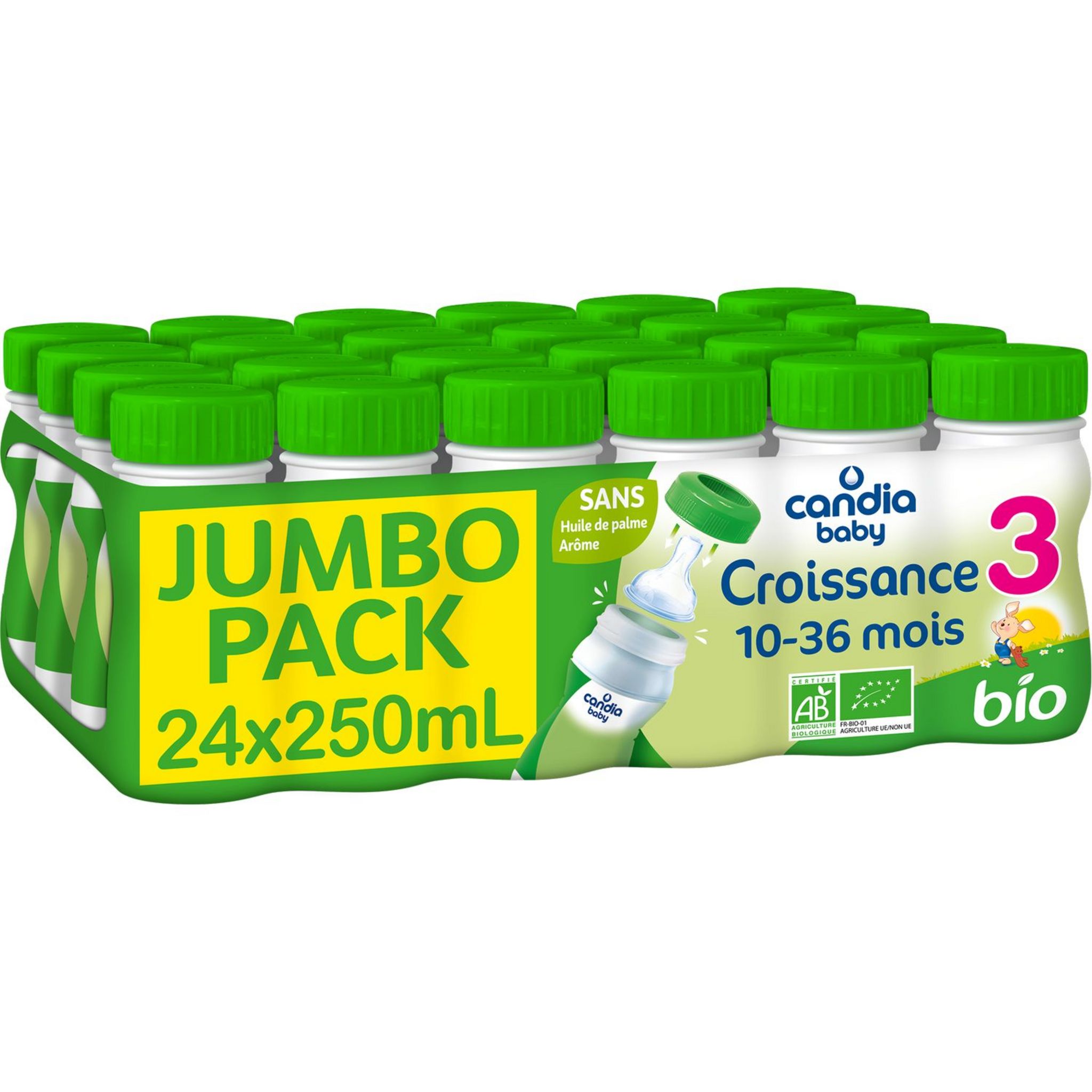 Lait 2ème âge jumbo pack - dès 6 mois , Candia Baby (18 x 25 cl)