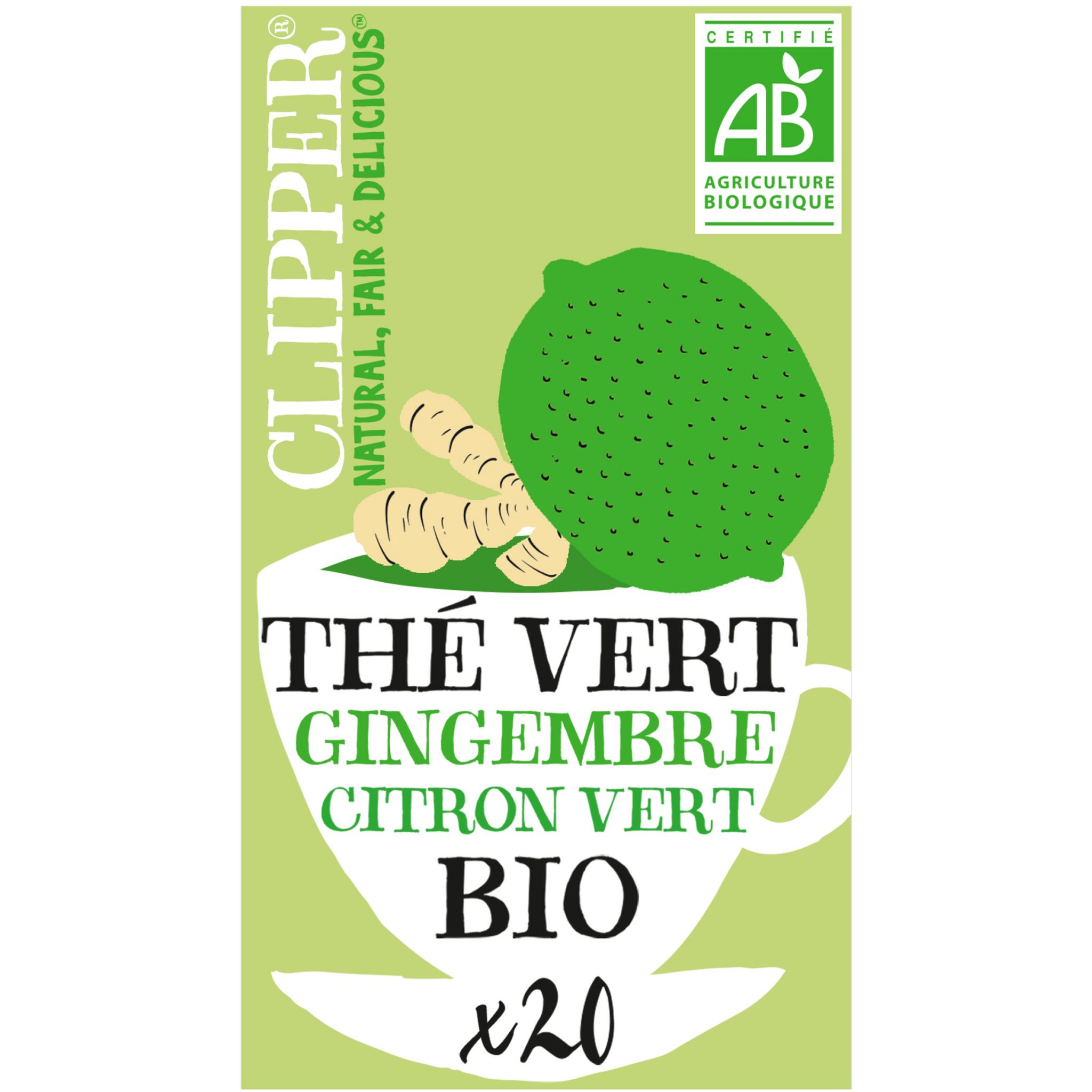 80 sachets bio assortiment thé vert, thé noir et infusion - CLIPPER