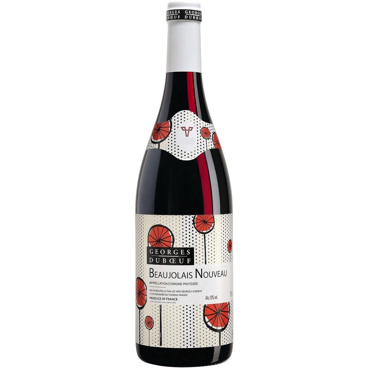Vin rouge AOP Beaujolais nouveau Georges Dubœuf 2022 75cl