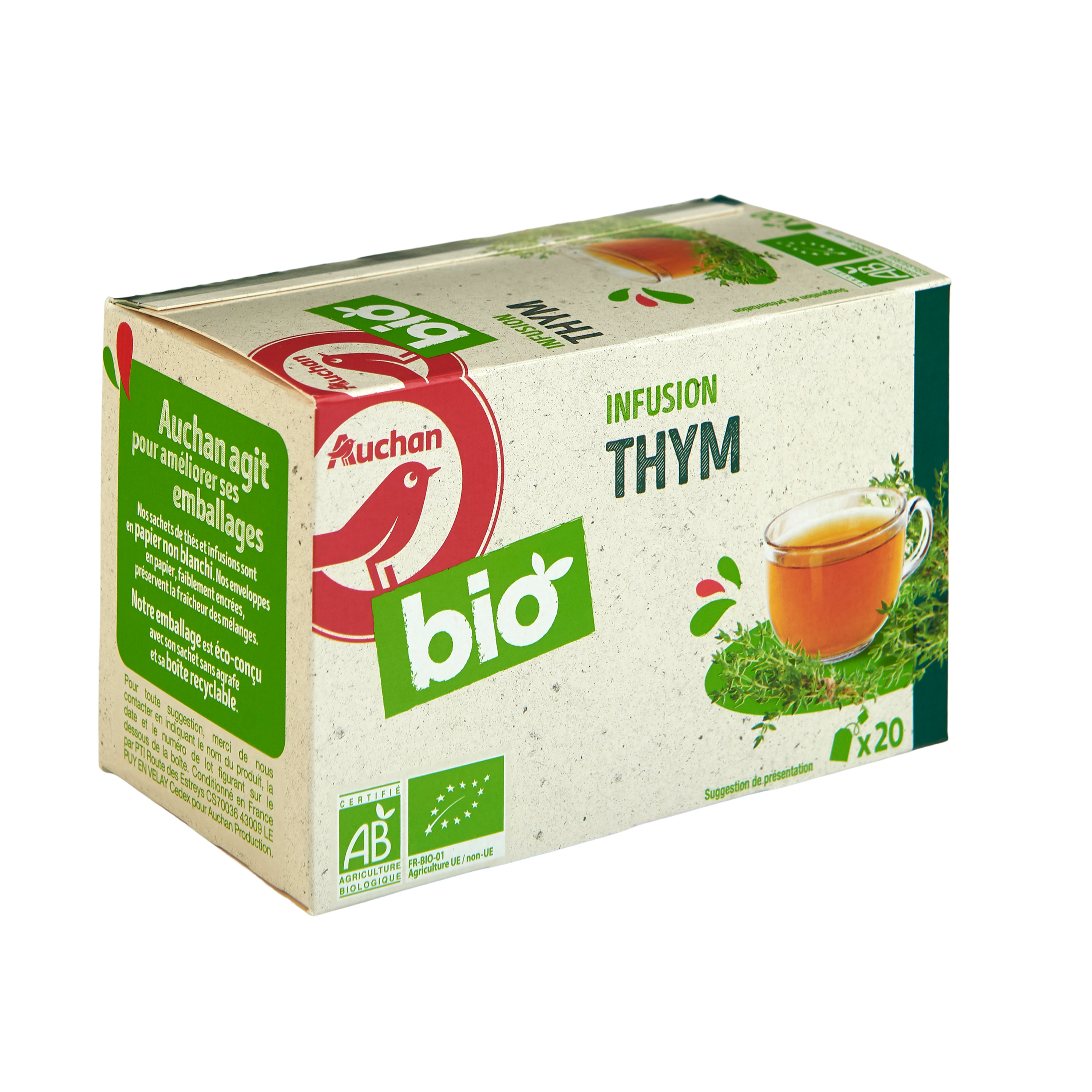 Jardin BiO étic - Infusion Thym Menthe : : Epicerie